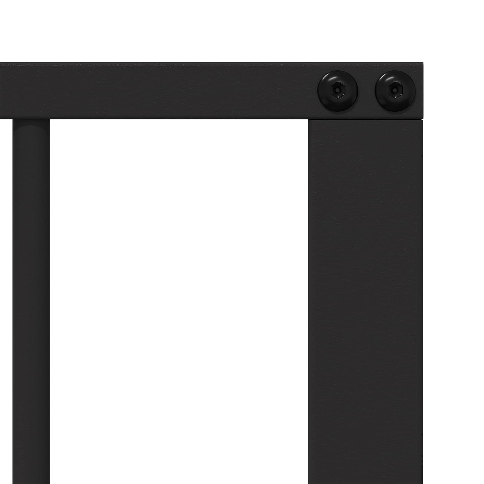 Vrata za pse 6 pcs Crna 100 x 80 cm Cinkani čelik