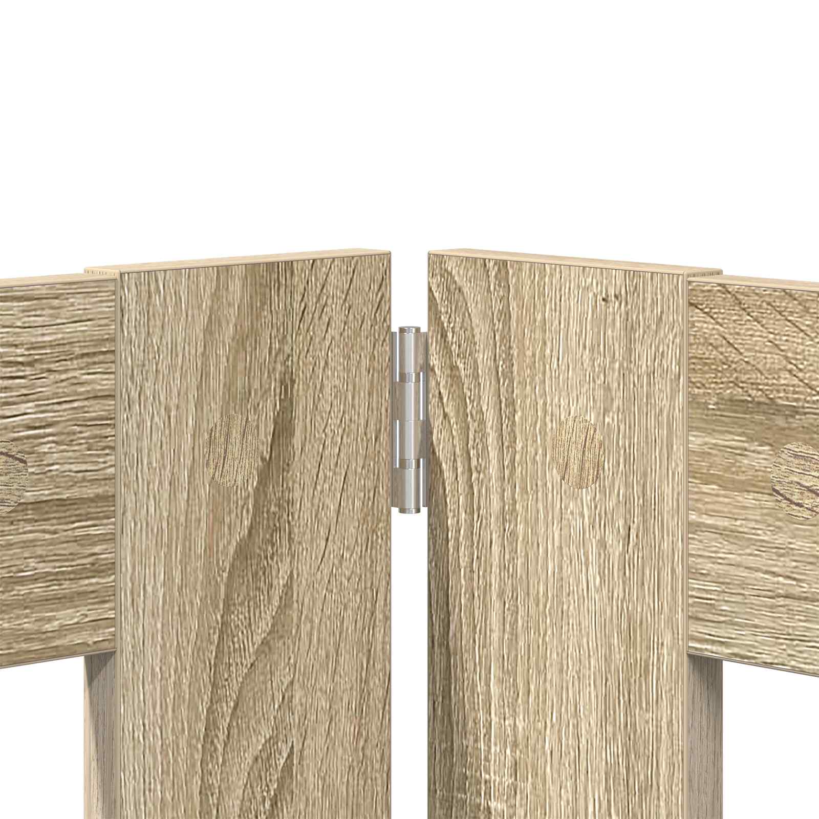 Vrata za pse s postoljem 6 pcs Hrast sonoma 60 x 80 cm