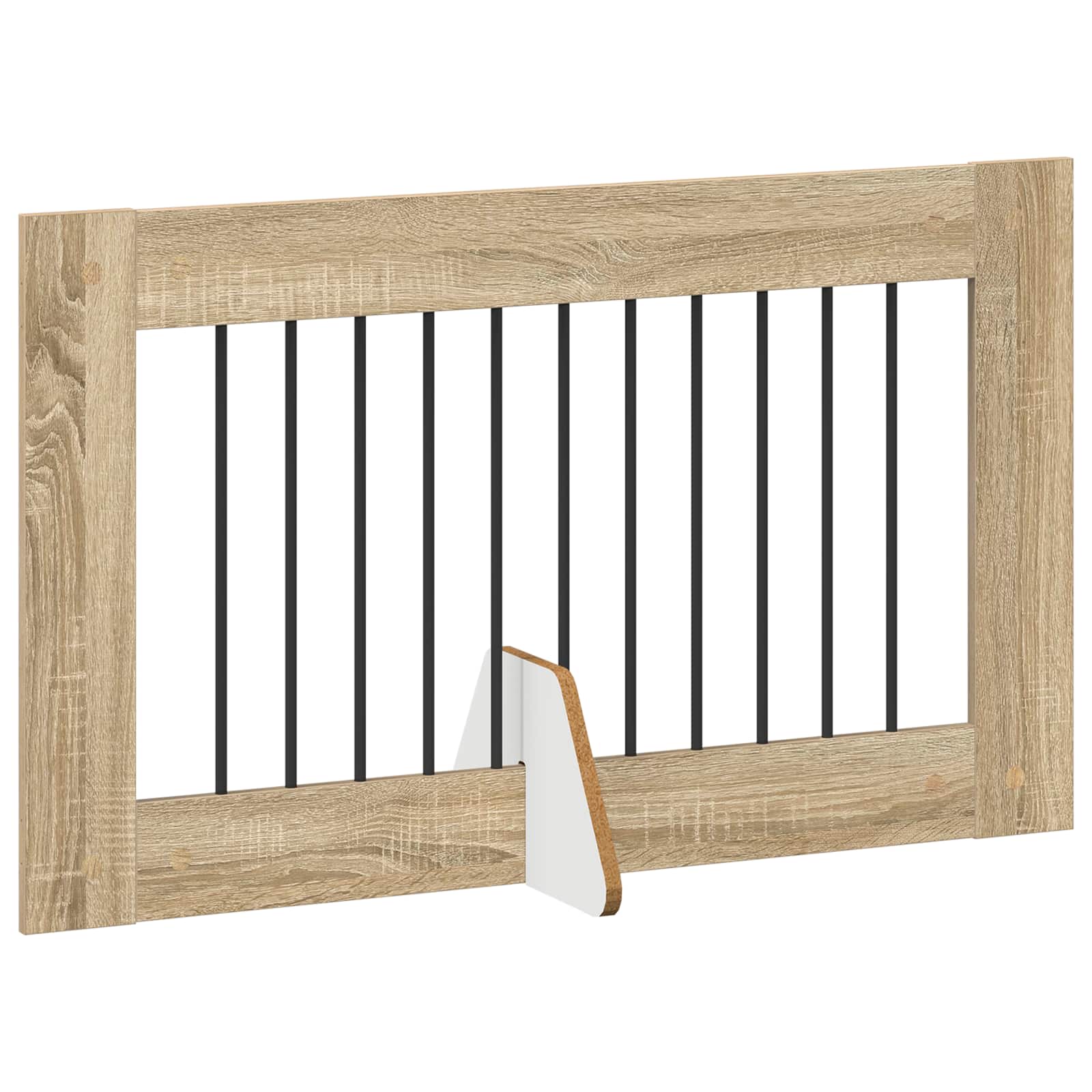 Vrata za pse s postoljem 2 pcs Hrast sonoma 100 x 60 cm