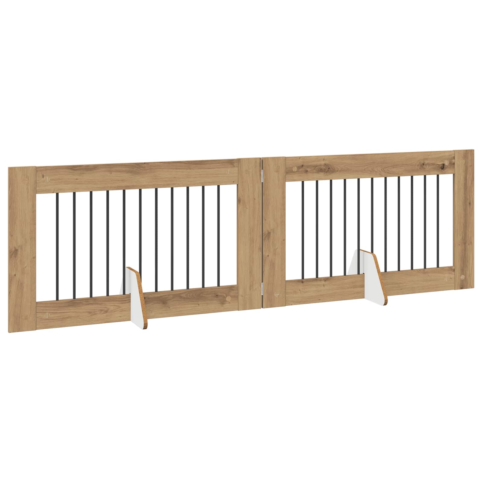 Vrata za pse s postoljem 2 pcs Hrast artisan 100 x 60 cm