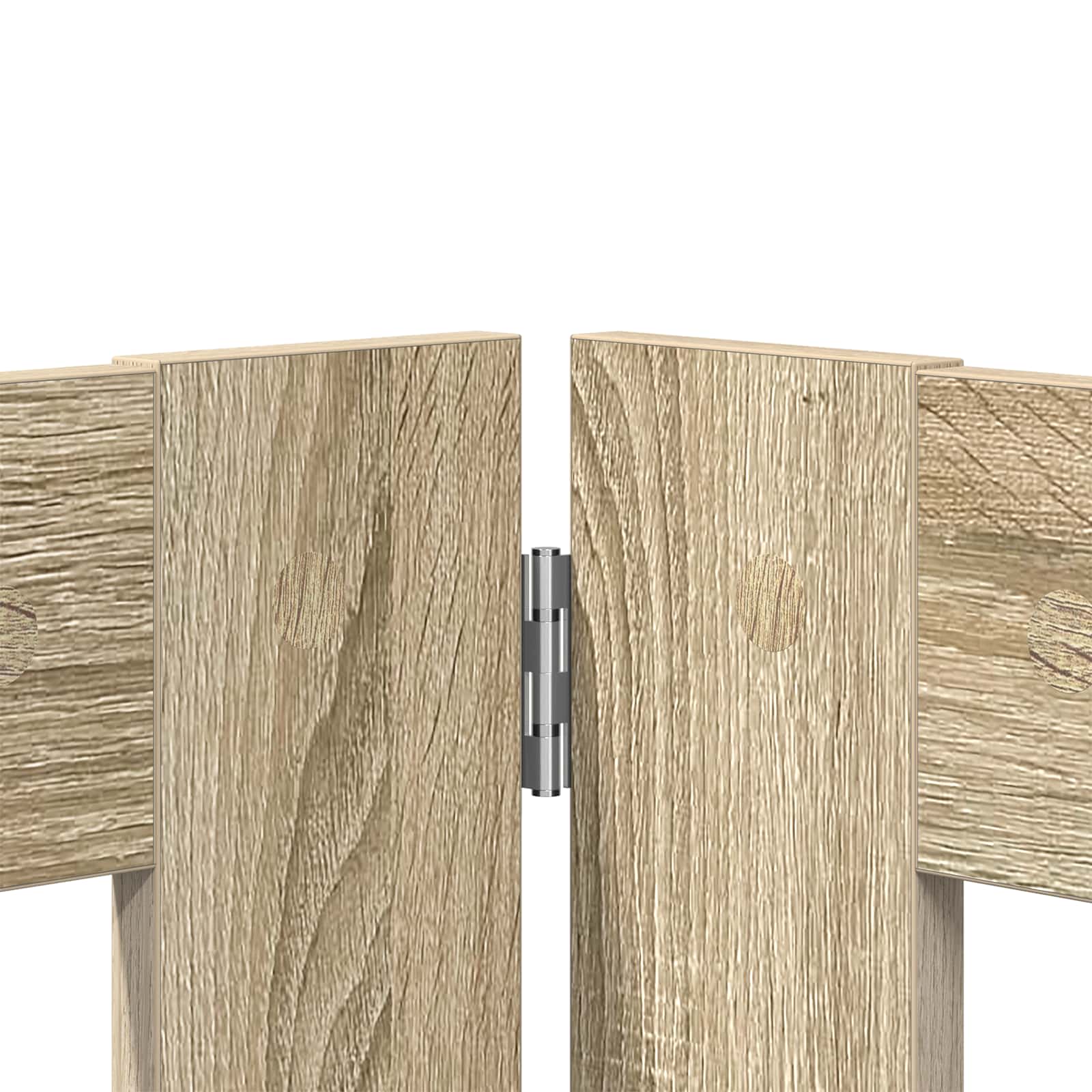Vrata za pse s postoljem 4 pcs Hrast sonoma 80 x 60 cm