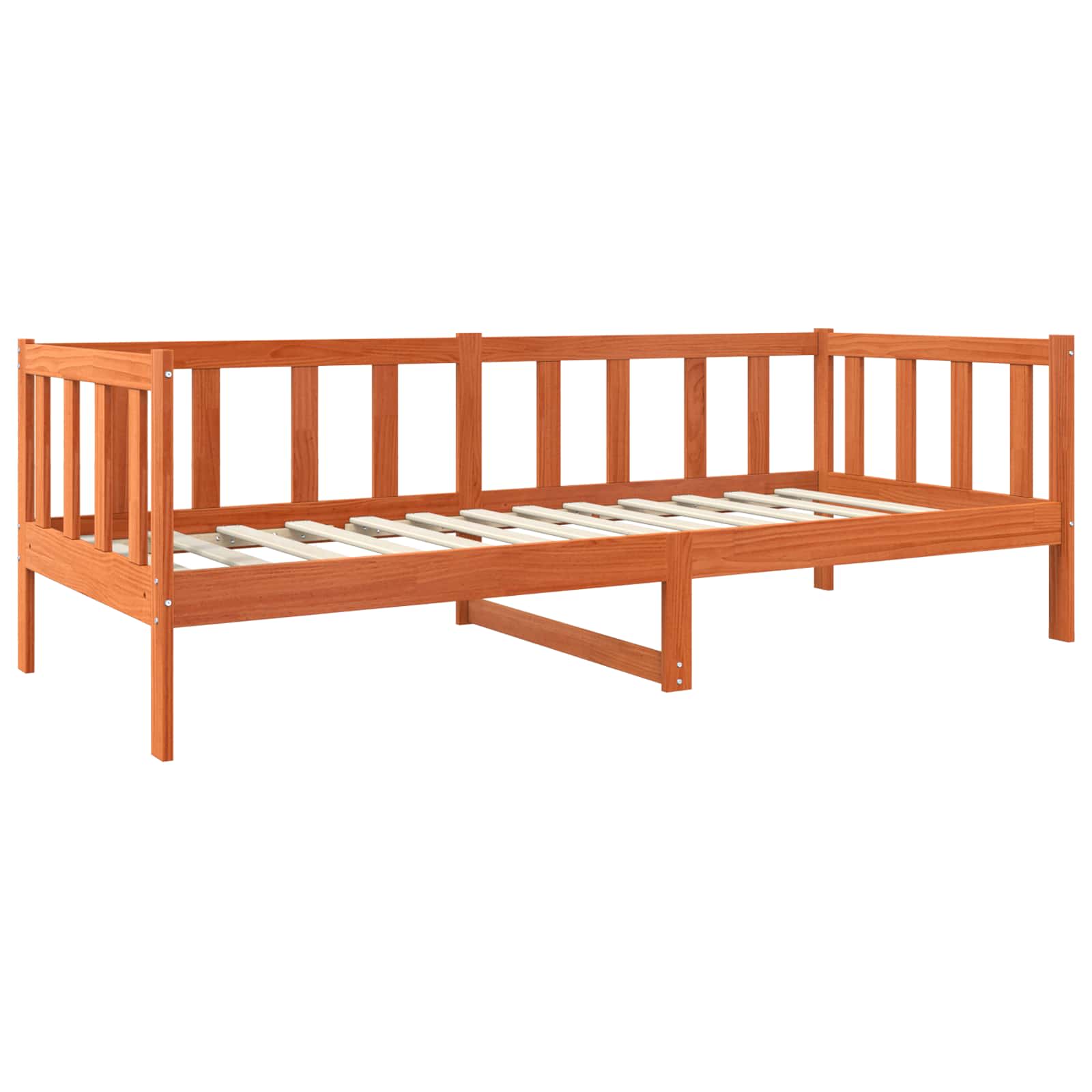 Krevetna konstrukcija s uzglavljem Vosak smeđa 80 x 200 cm