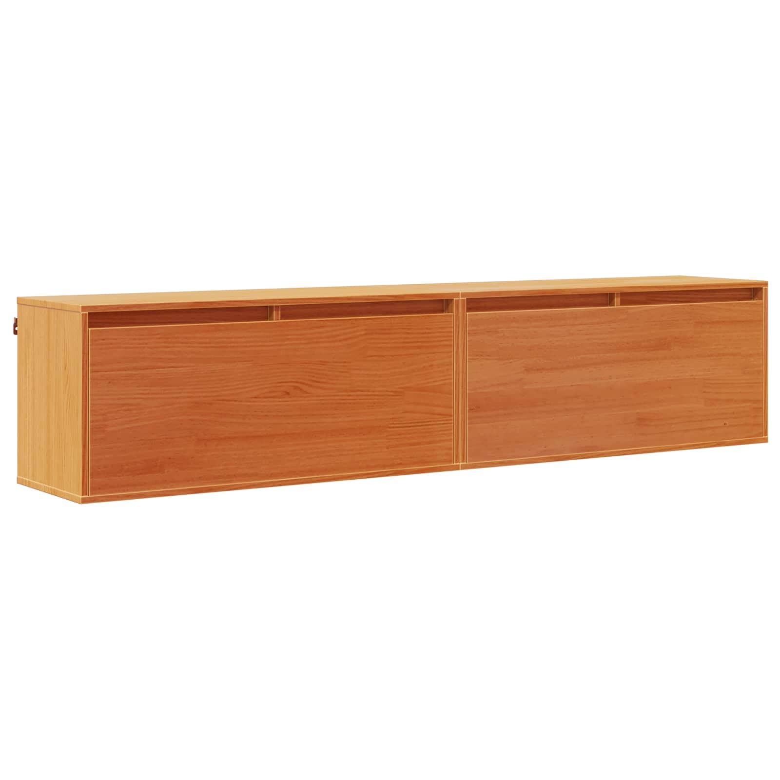Ormar za Zid s policom Zidne 2 pcs Vosak smeđa 80 x 30 x 35 cm