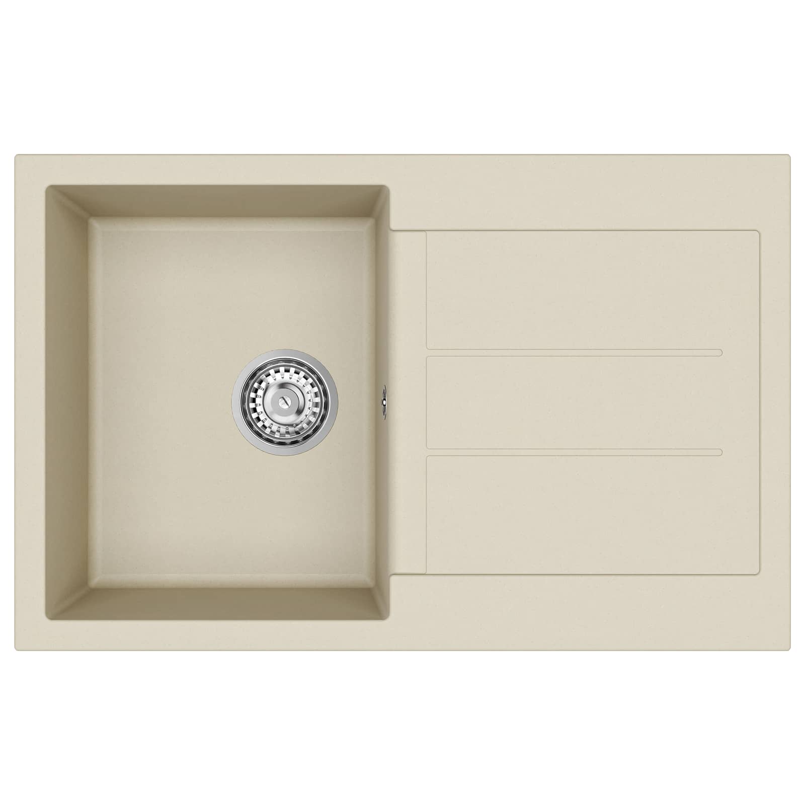 Umivaonik Bež 780 x 500 mm 80% kvarc i 20% smola