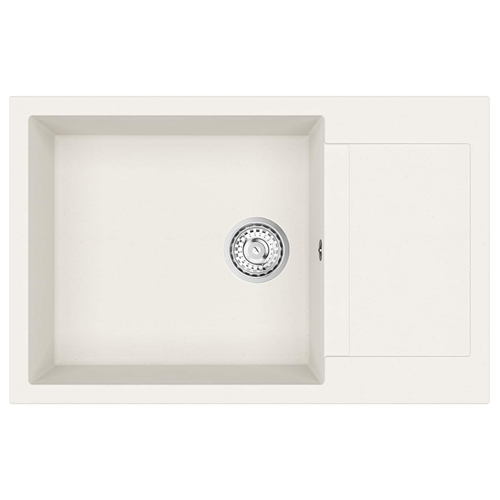 Umivaonik Bijelo 780 x 500 mm 80% kvarc i 20% smola