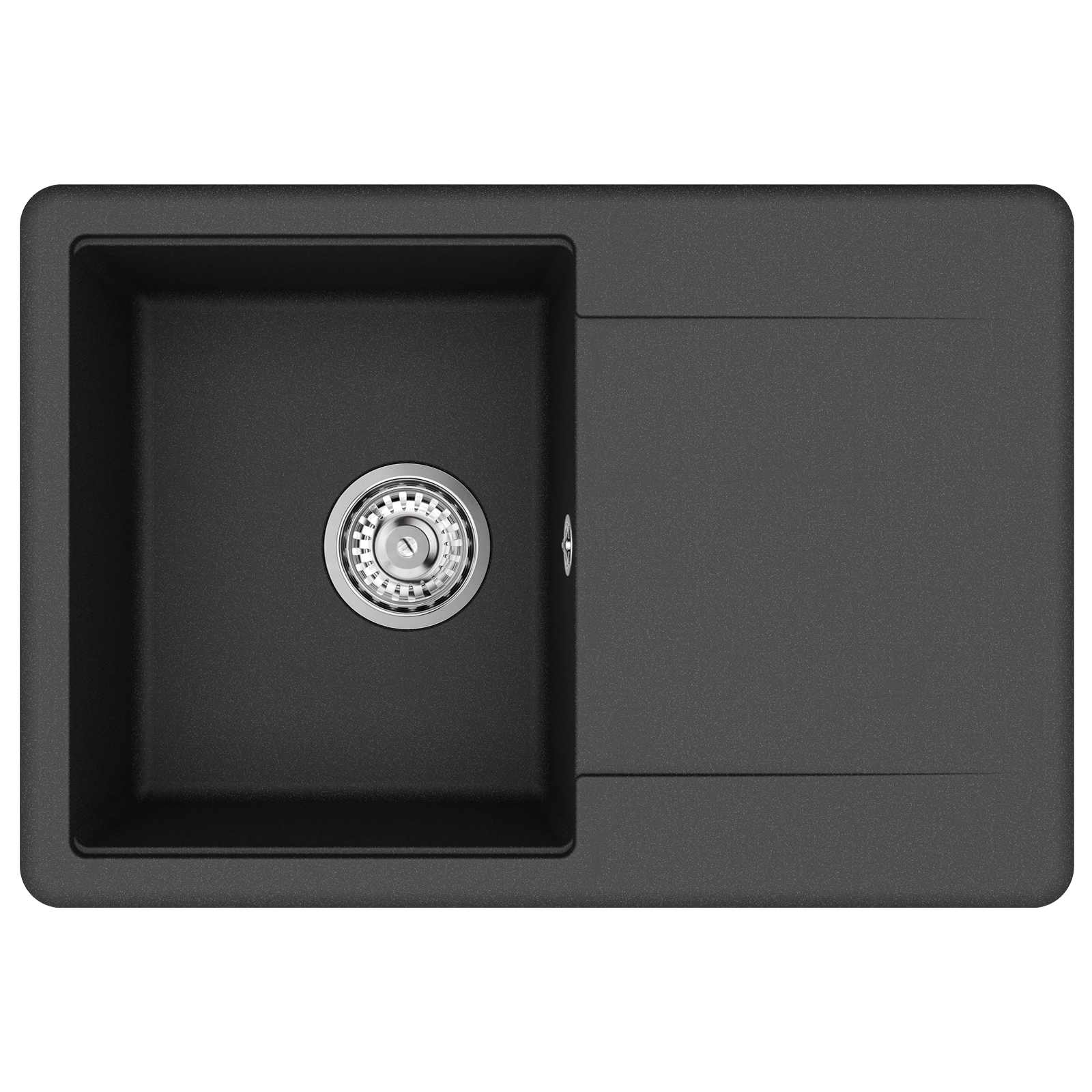 Umivaonik Crna 670 x 460 mm Granit