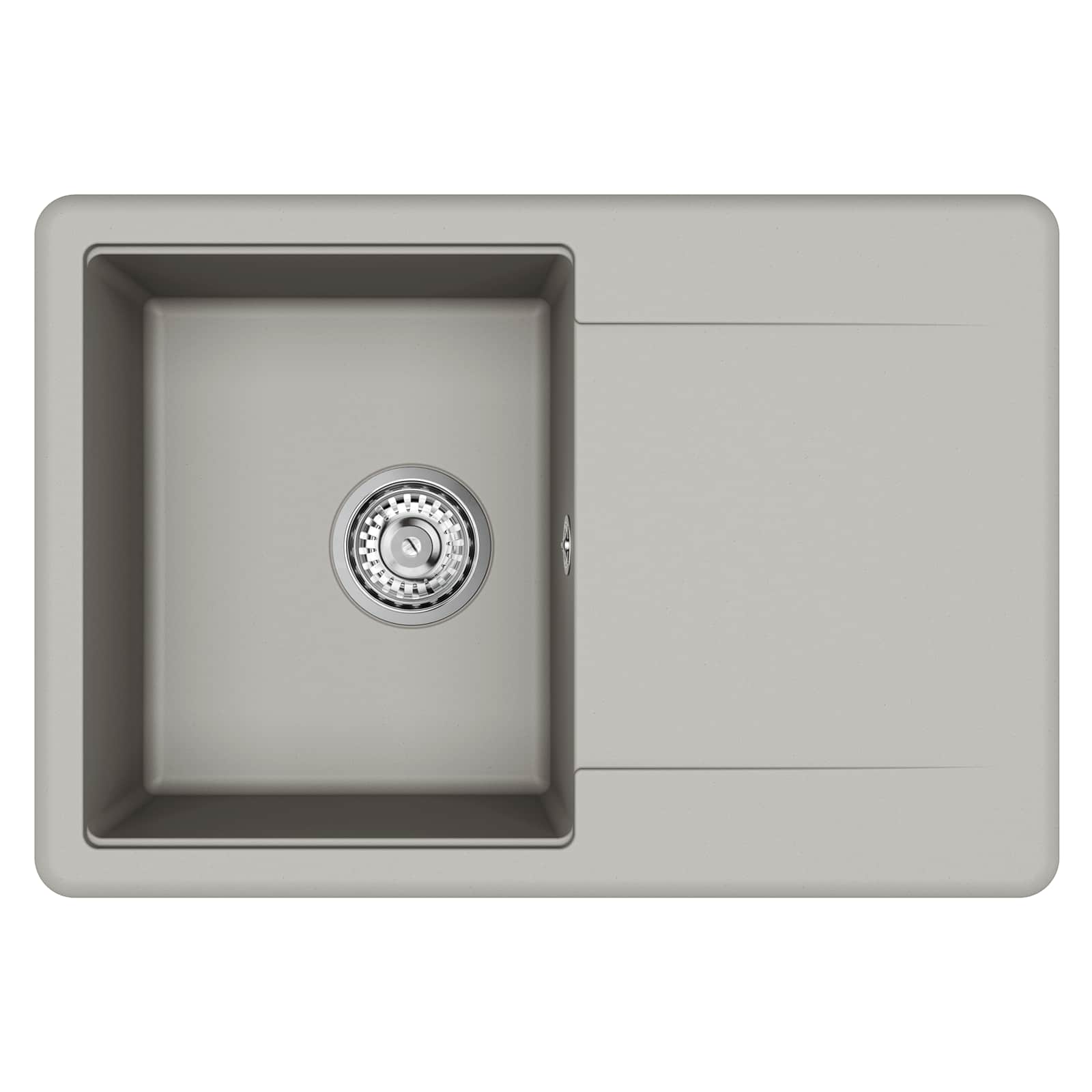 Umivaonik Siva 670 x 460 mm 80% kvarc i 20% smola