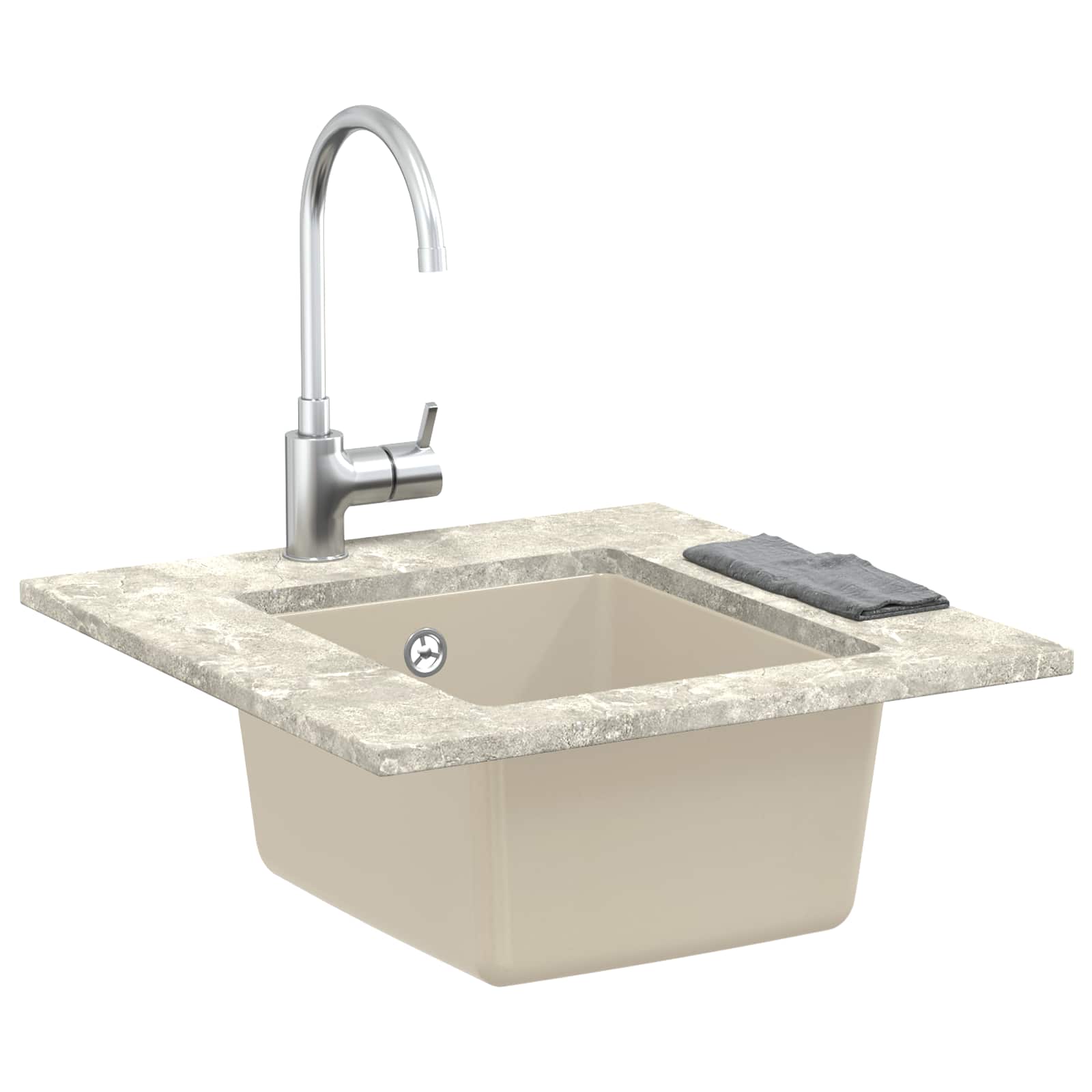 Umivaonik Bež 370 x 460 mm 80% kvarc i 20% smola