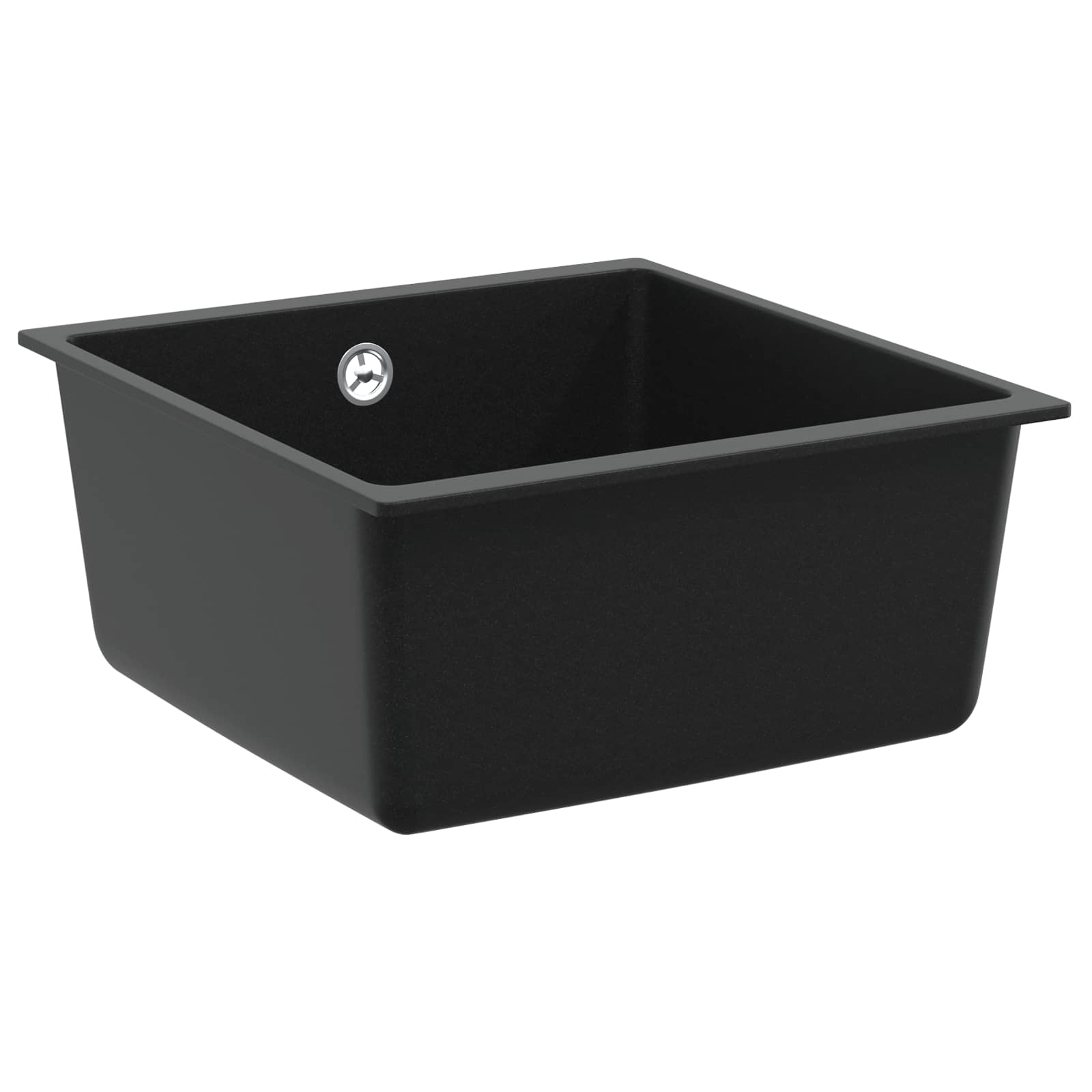 Umivaonik Crna 430 x 460 mm 80% kvarc i 20% smola