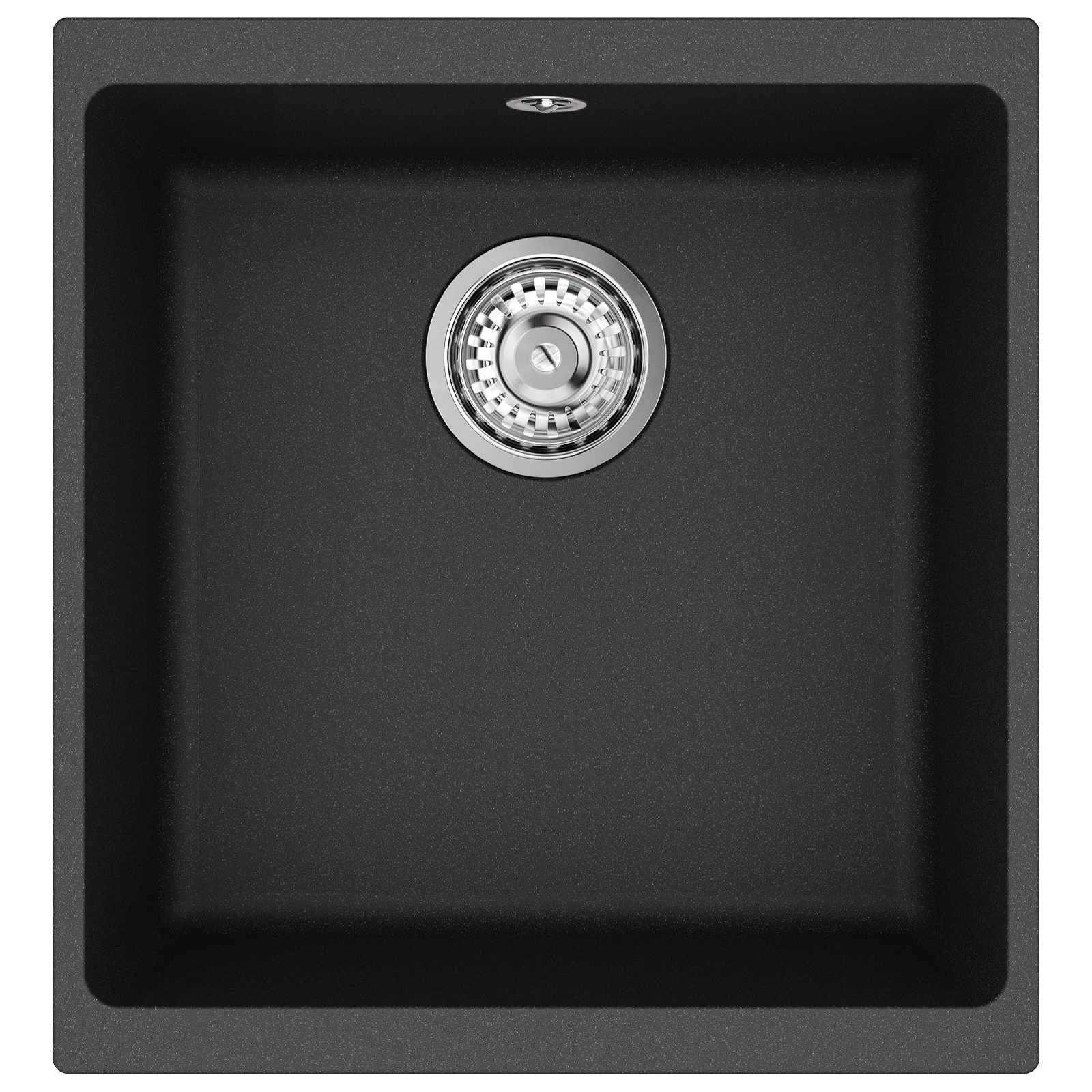 Umivaonik Crna 430 x 460 mm 80% kvarc i 20% smola