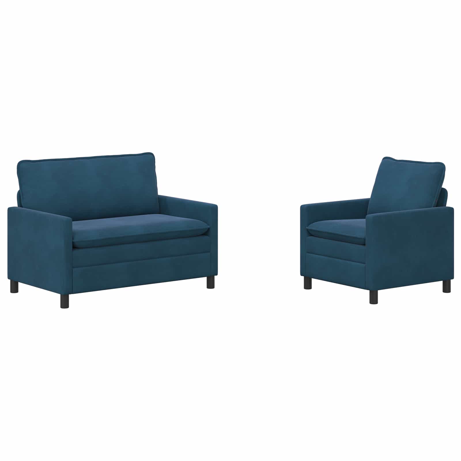 Set sofe 2 pcs Plava Baršun