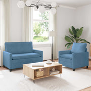 Set sofe 2 pcs Plava Tkanina
