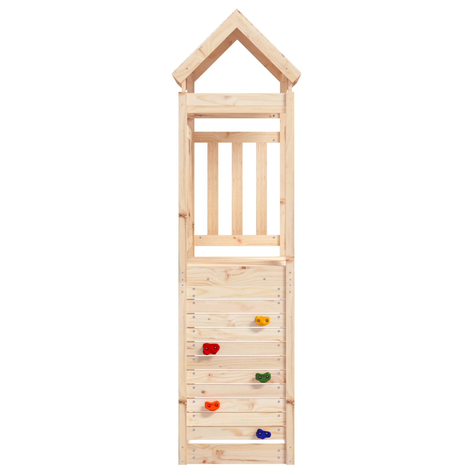 Igraći Toranj Smeđa 53 x 110,5 x 214 cm Čvrsto borovo drvo