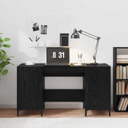 Stol s pohranom Crni hrast 140 x 50 x 75 cm Konstruirano drvo