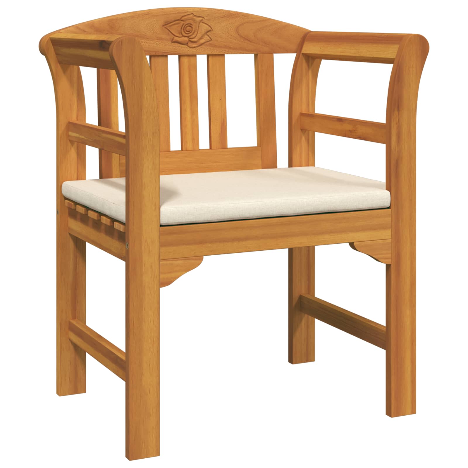 Set za odmaranje u vrtu s jastukom 3 pcs Čvrsto drvo akacije