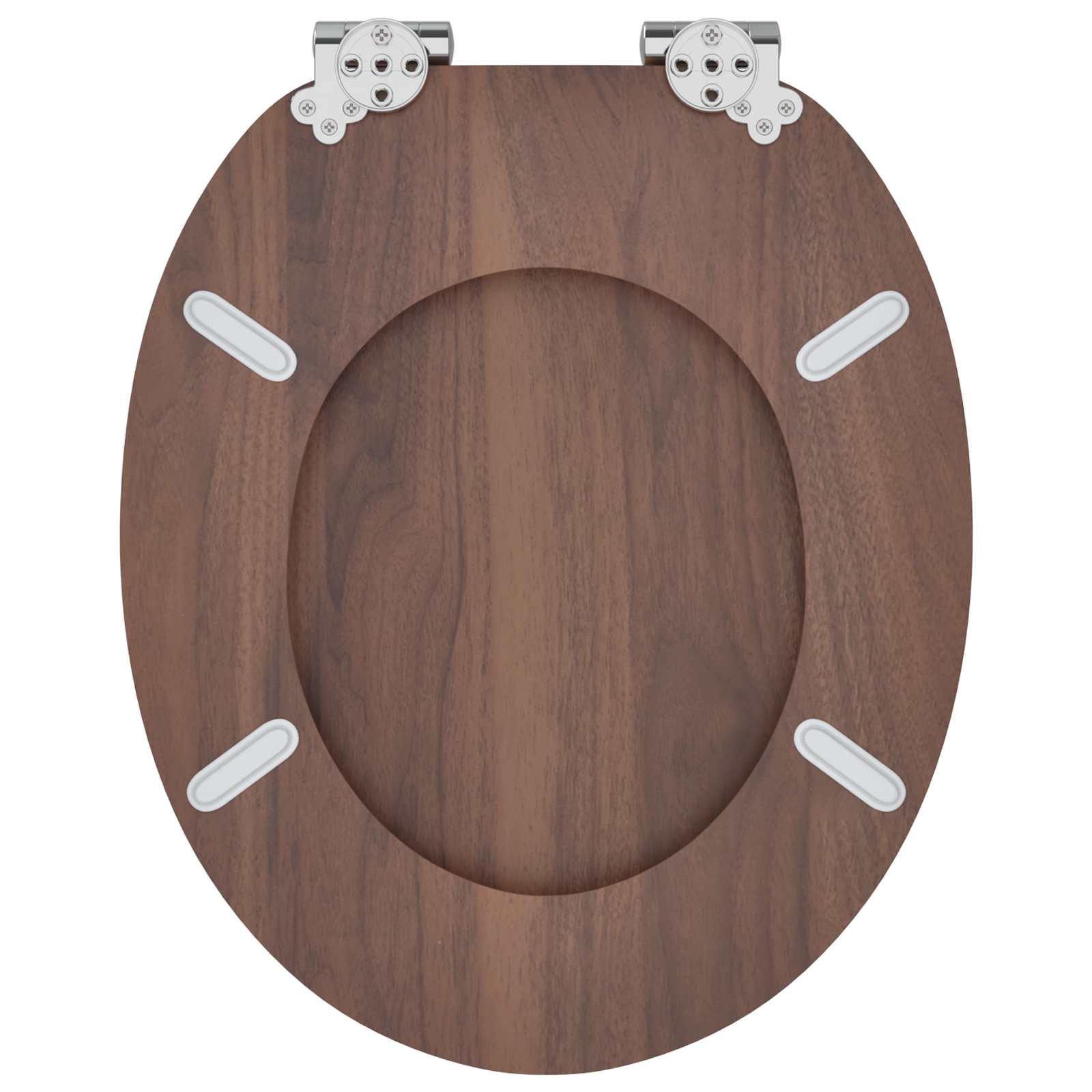 Toaletna sjedala s mekim zatvaranjem Smeđa 44 x 38 cm MDF ploča