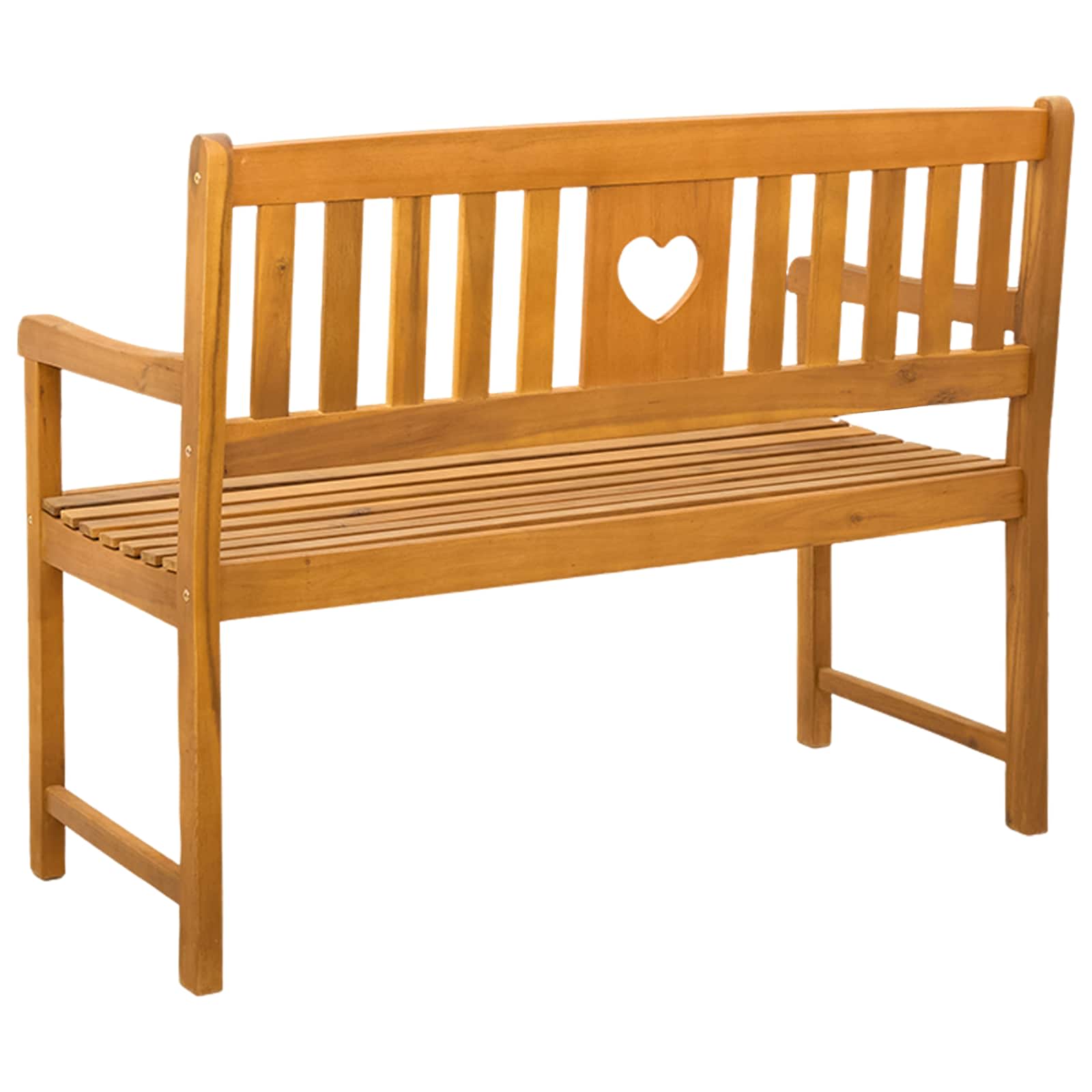 Vanjska klupa Prirodna 110 x 55,5 x 90 cm Čvrsto drvo akacije