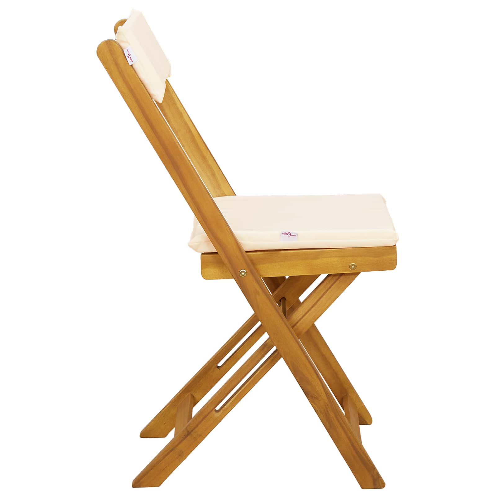 Vanjske bistro stolice 2 pcs Krem bijela 40 x 53 x 80 cm