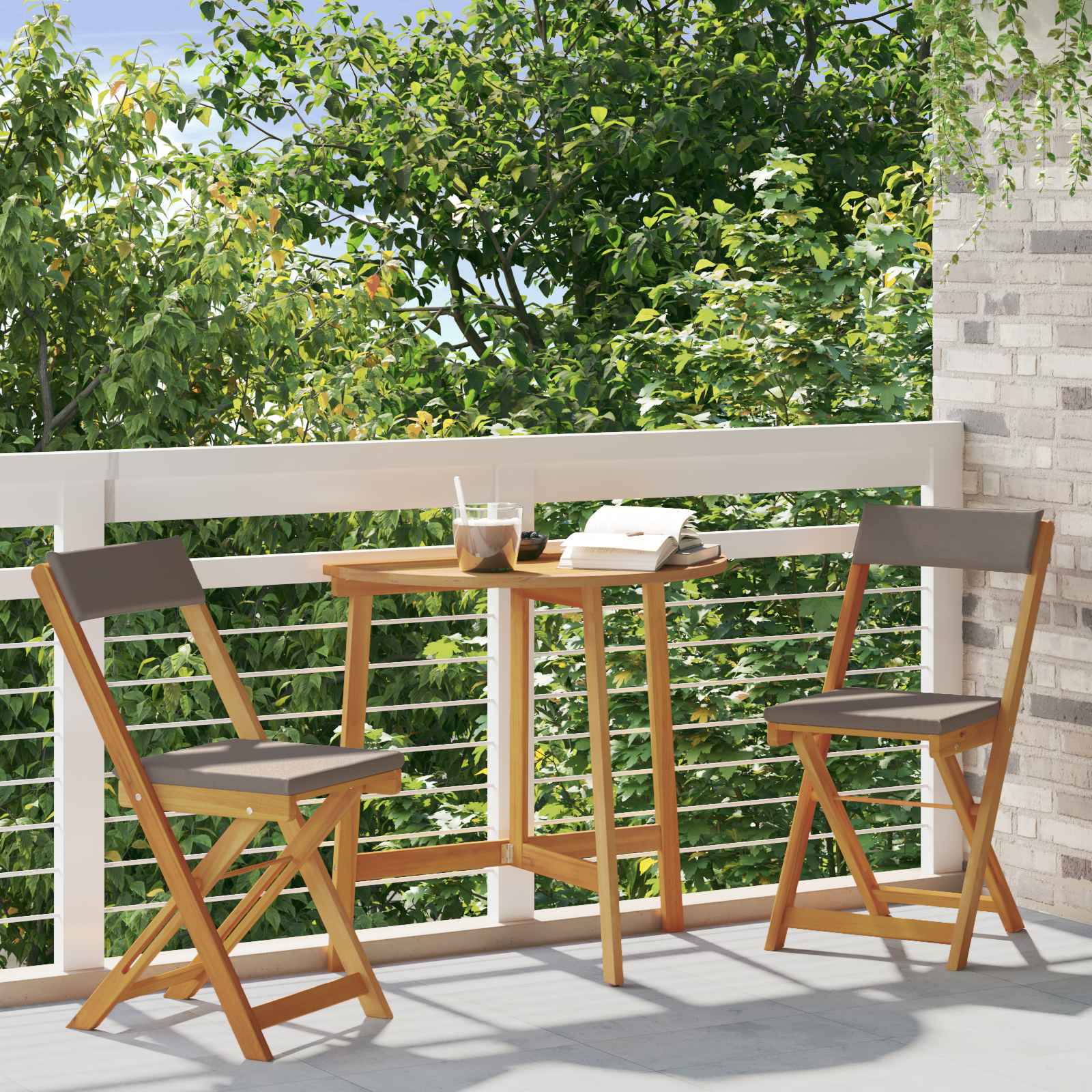 Vanjske bistro stolice 2 pcs Tamno siva 40 x 53 x 80 cm