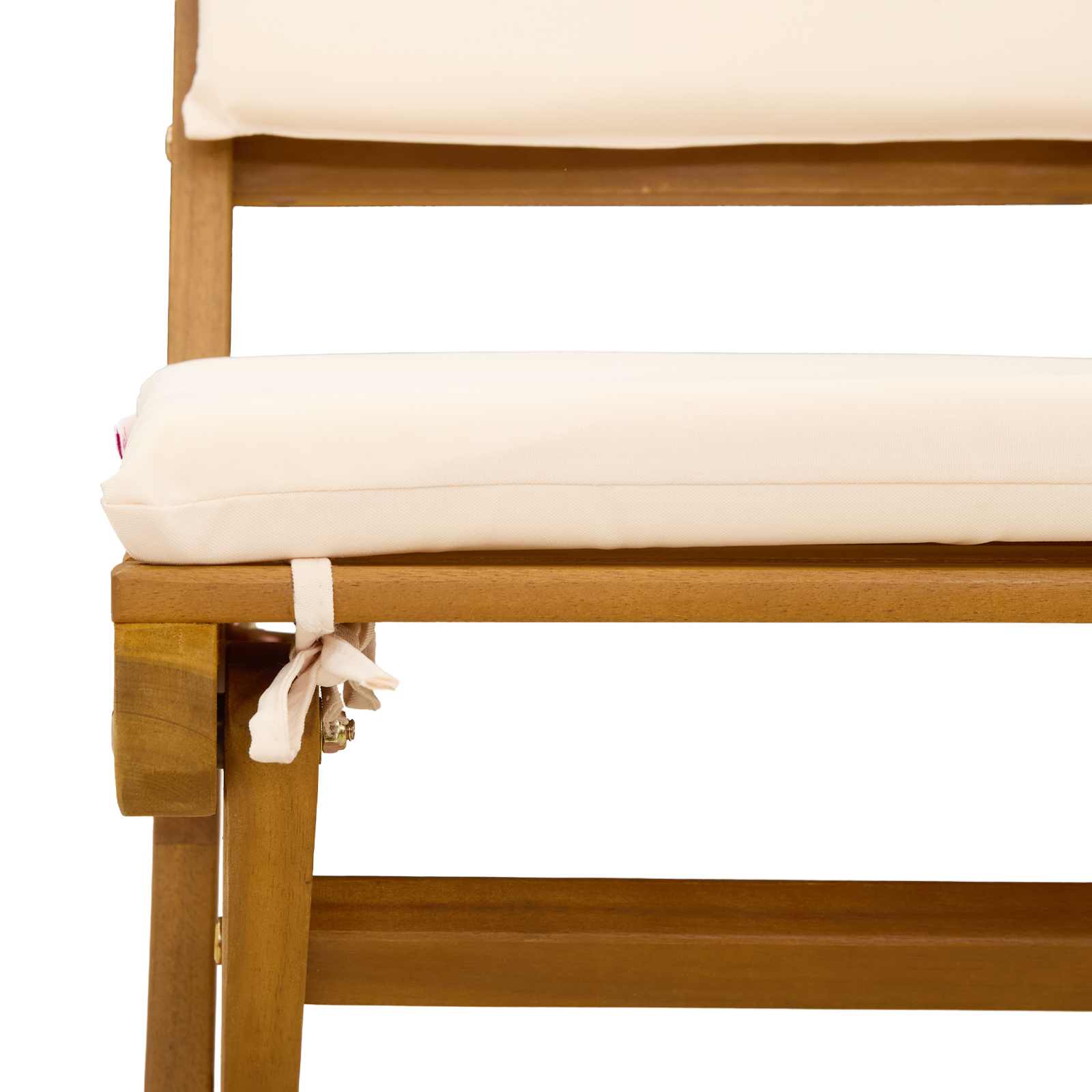Vanjske bistro stolice 2 pcs Krem bijela 38 x 46 x 85 cm
