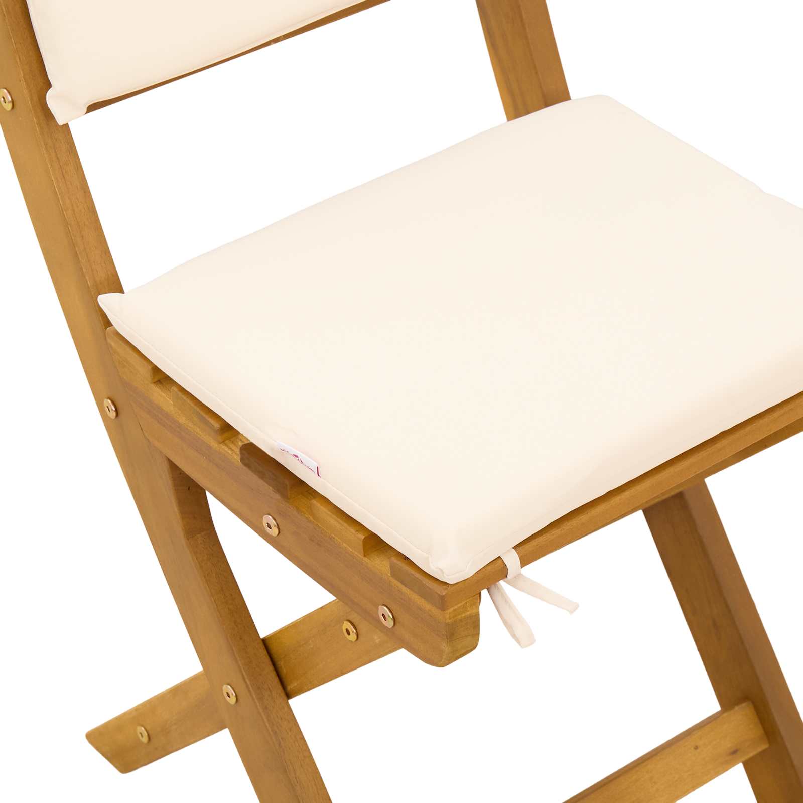 Vanjske bistro stolice 2 pcs Krem bijela 38 x 46 x 85 cm