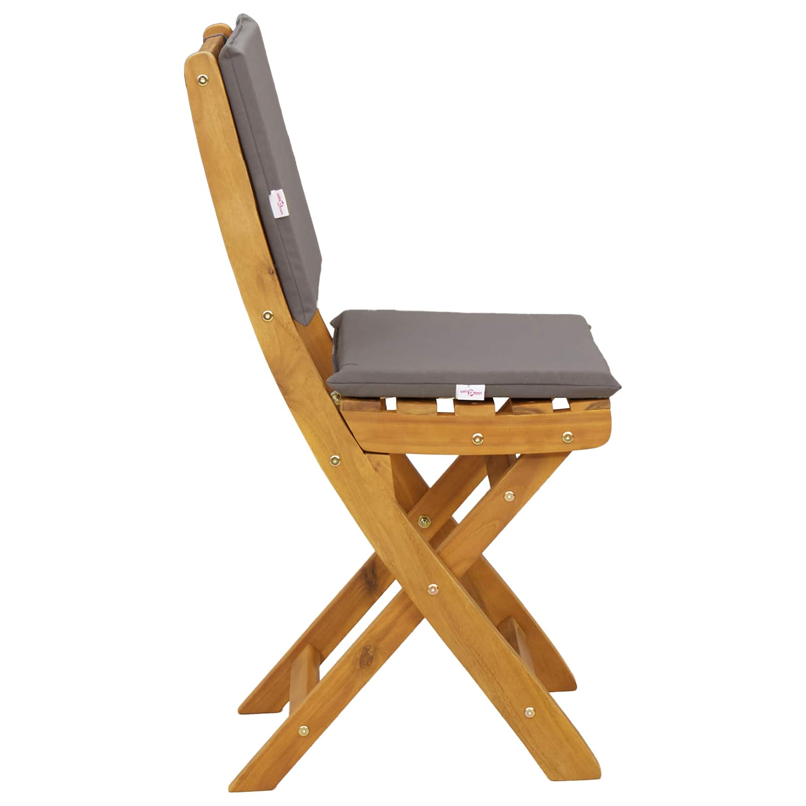Vanjske bistro stolice 2 pcs Tamnosiva 38 x 46 x 85 cm