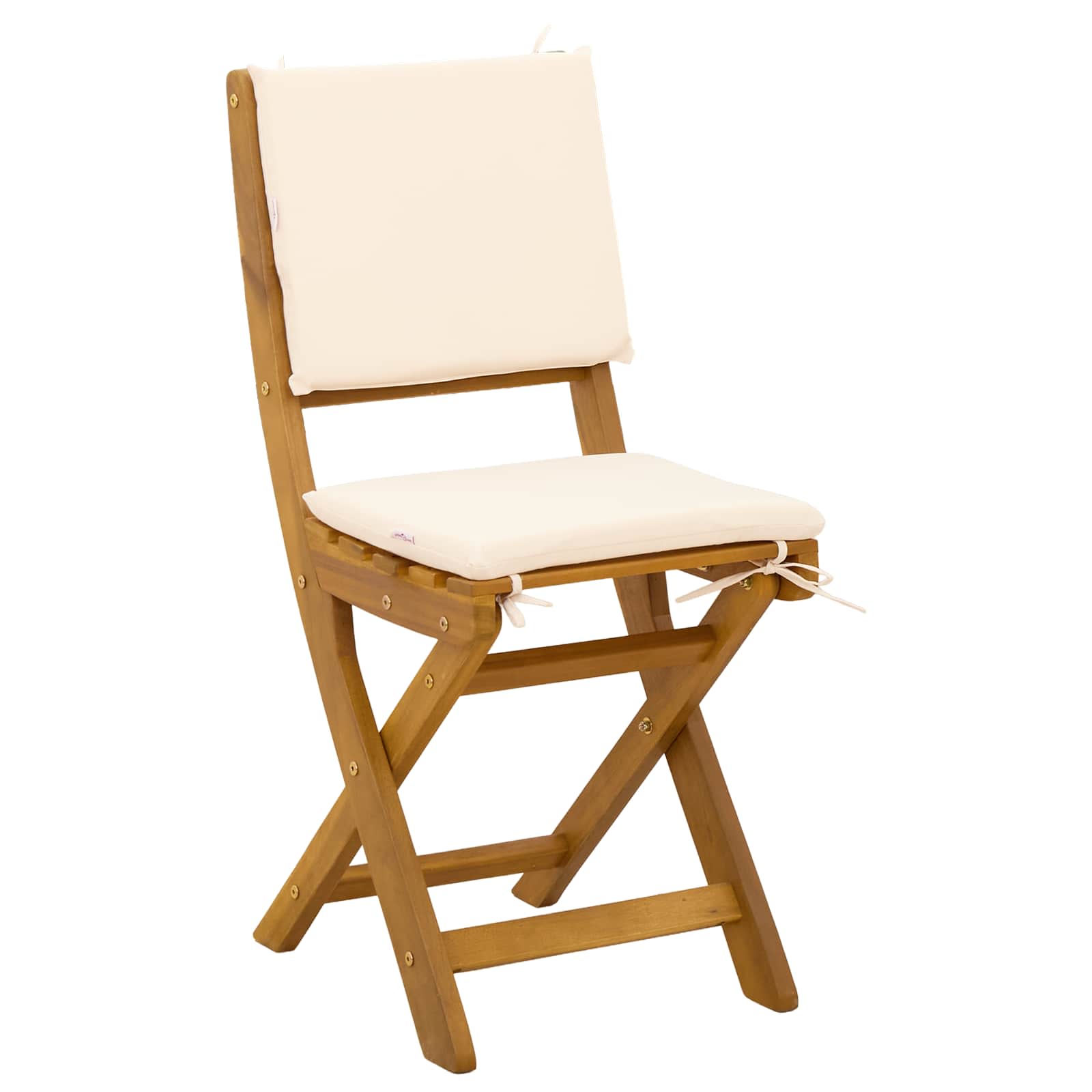Vanjske bistro stolice 4 pcs Krem bijela 38 x 46 x 85 cm