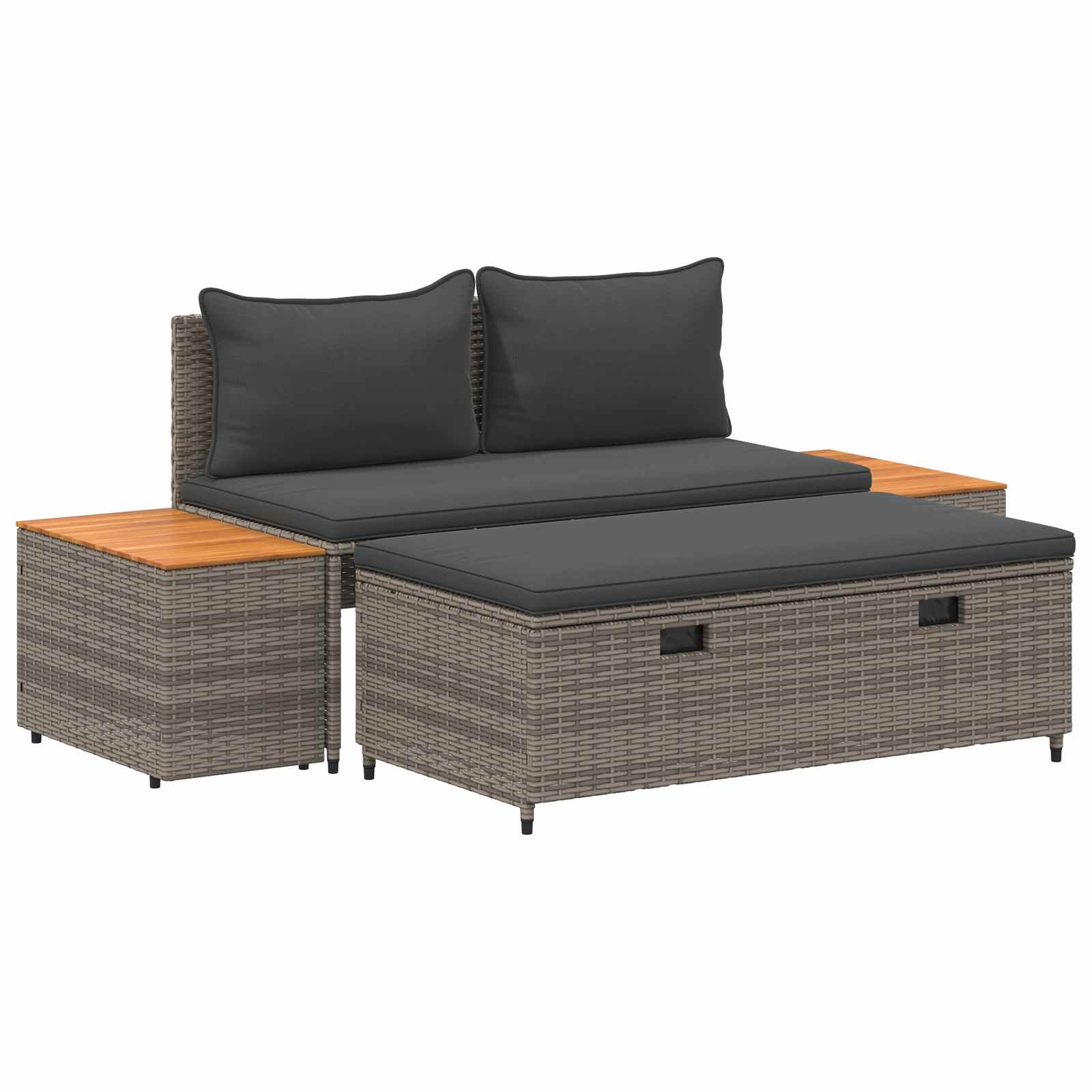 Set vanjskih sofa 4-Broj sjedala 4 pcs 55 x 30 x 39 cm