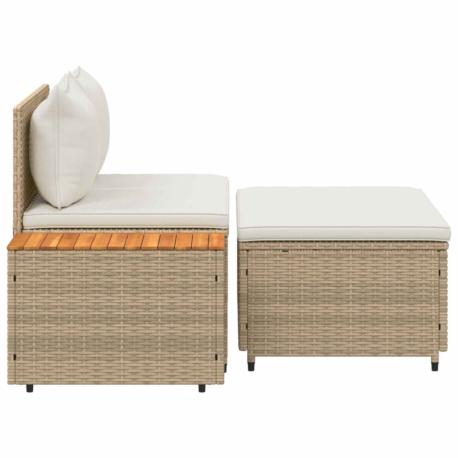 Set vanjskih sofa 4-Broj sjedala 4 pcs 55 x 30 x 39 cm