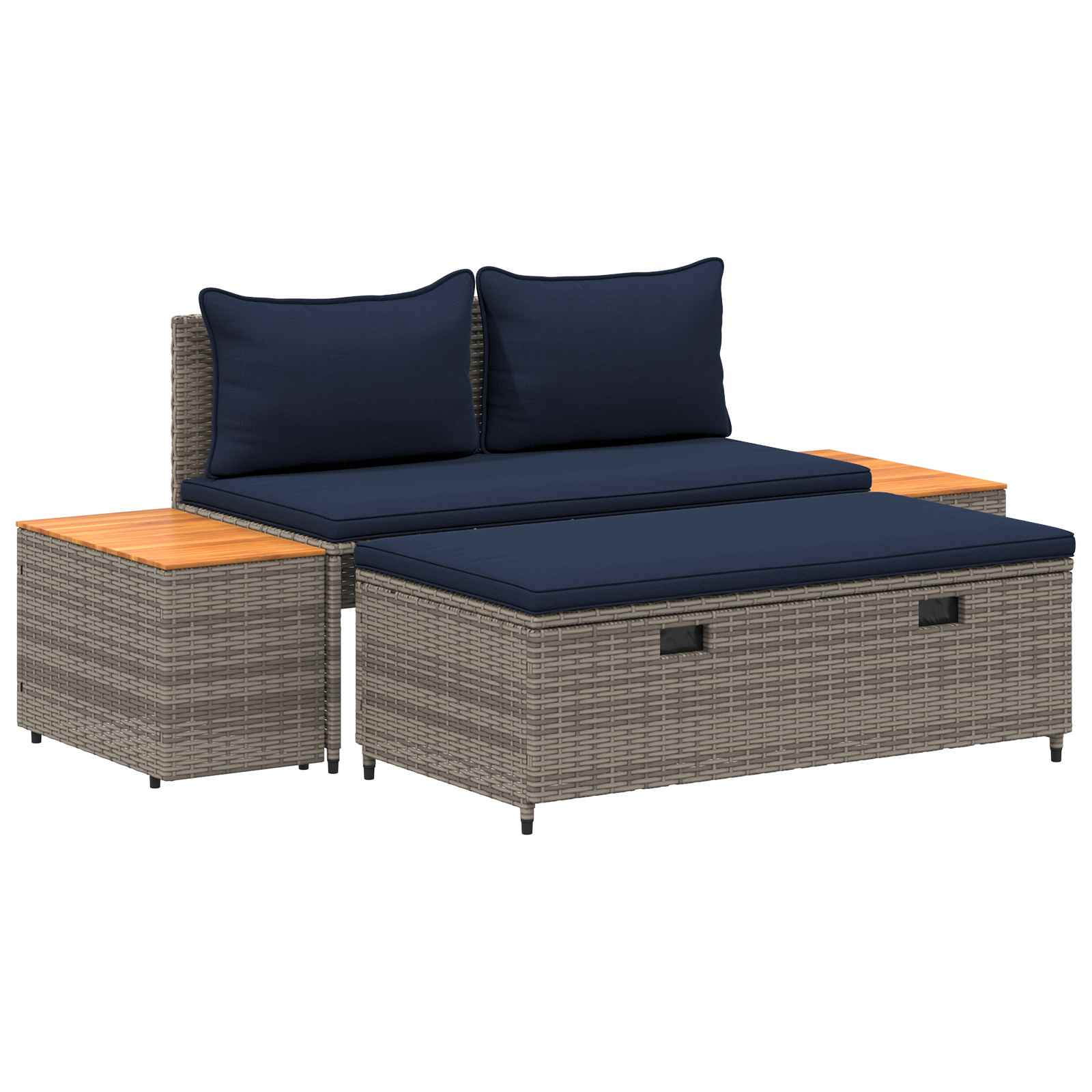 Set vanjskih sofa 4-Broj sjedala 4 pcs 55 x 30 x 39 cm