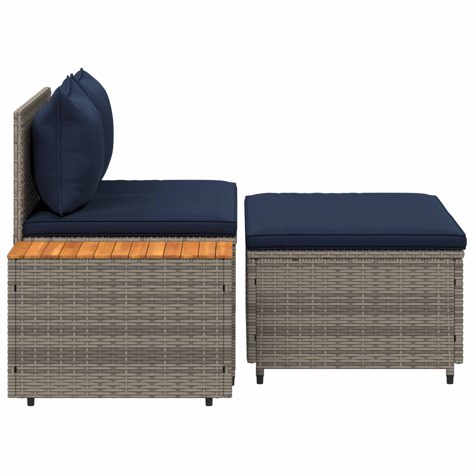 Set vanjskih sofa 4 -Seater 4 pcs 55 x 30 x 39 cm