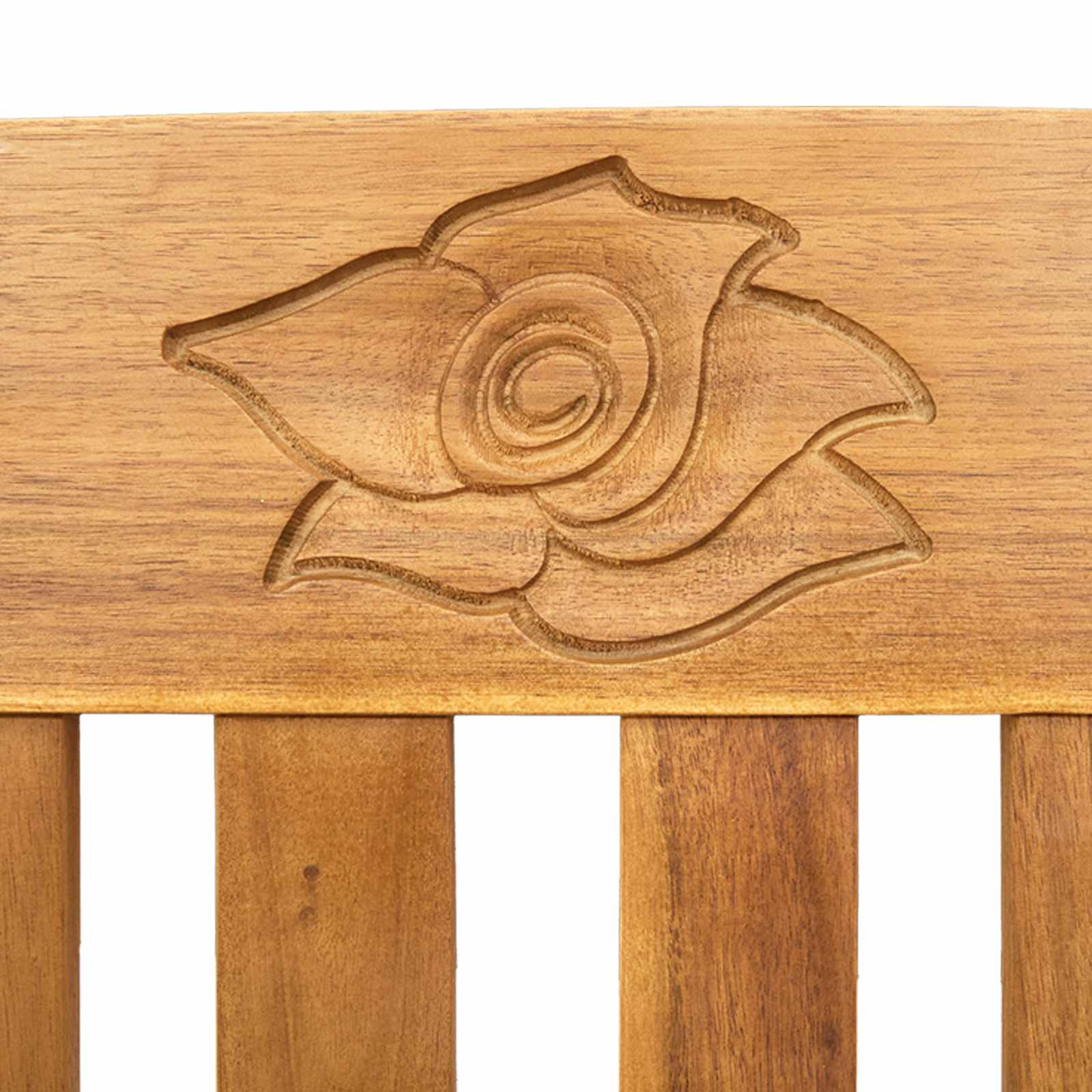 Klupa s ružama s jastukom Krem bijela 114 x 46 x 82,5 cm