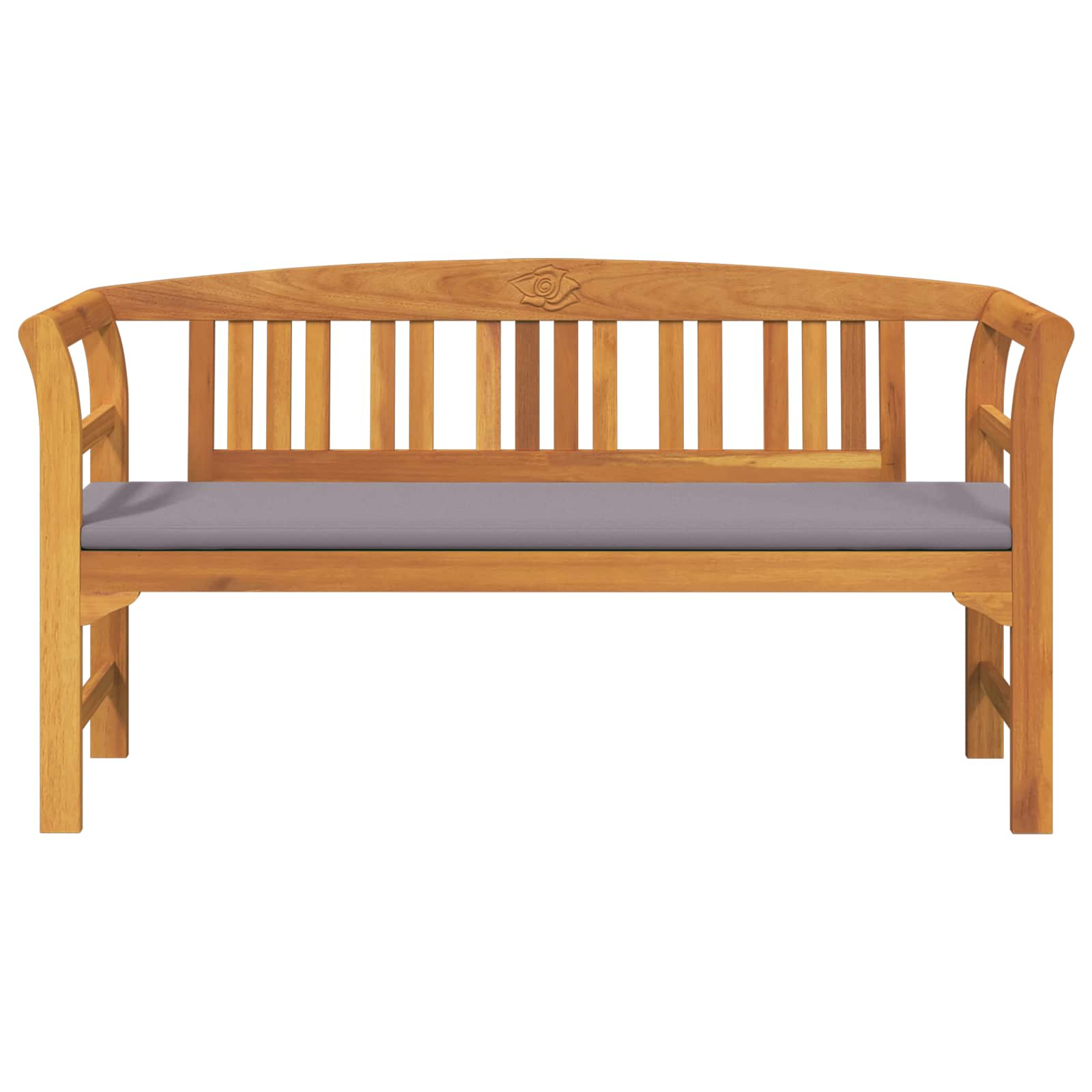 Klupa s ružama Prirodna 157 x 46 x 82,5 cm Čvrsto drvo akacije
