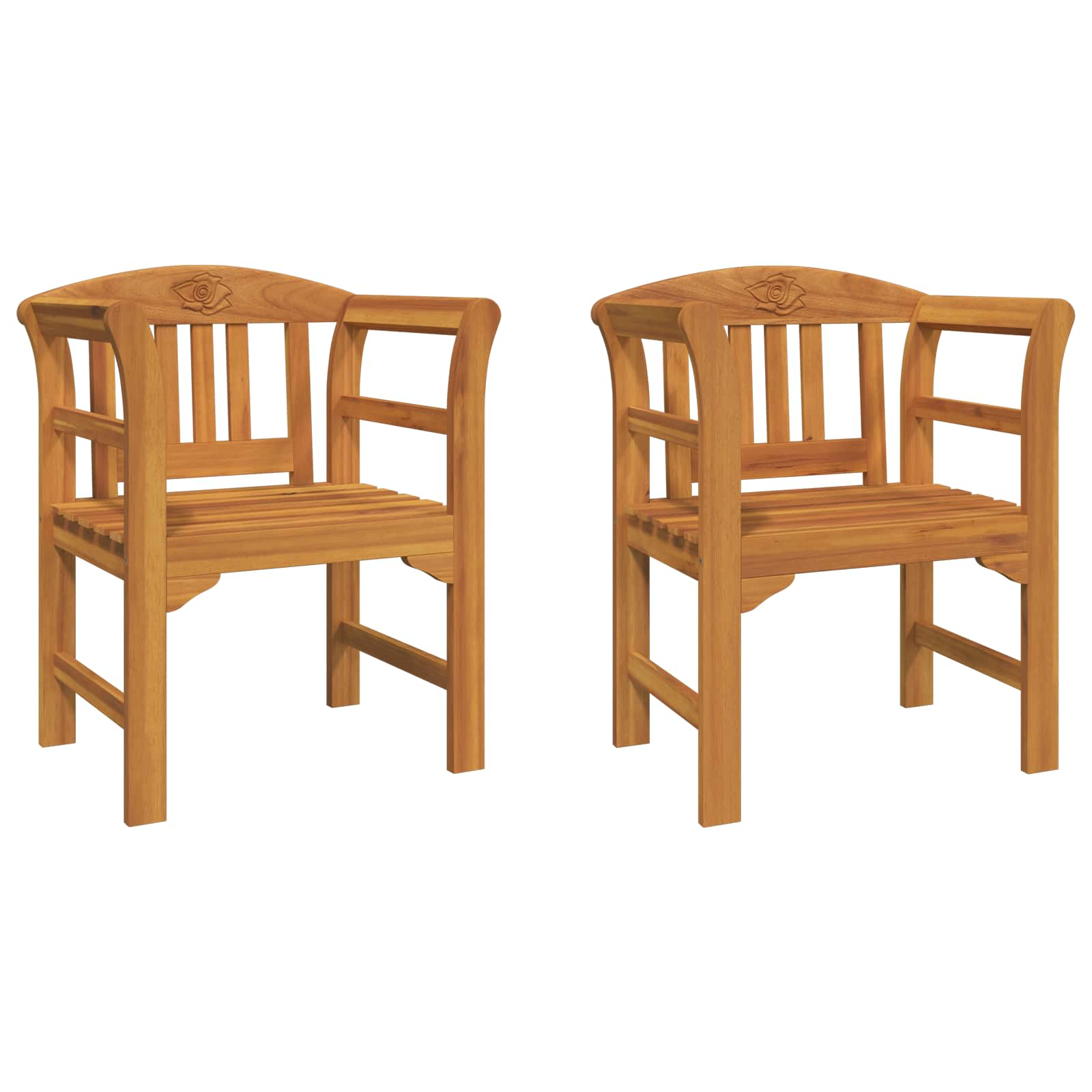 Klupa s ružama Prirodna 68,5 x 46 x 82,5 cm Čvrsto drvo akacije