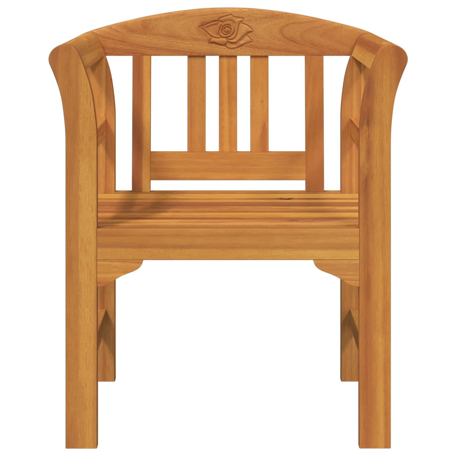 Klupa s ružama Prirodna 68,5 x 46 x 82,5 cm Čvrsto drvo akacije