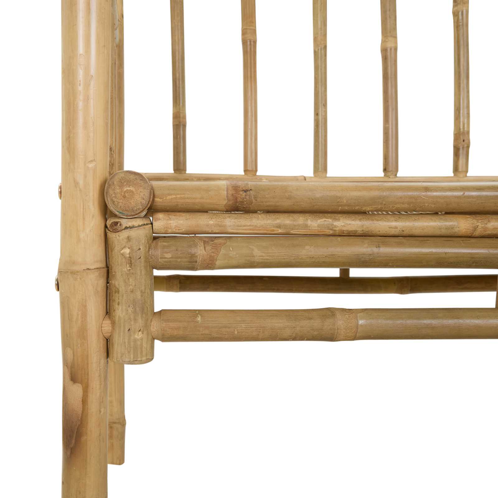 Vrtni luk s klupom Prirodna 115 x 50 x 205 cm Bambus