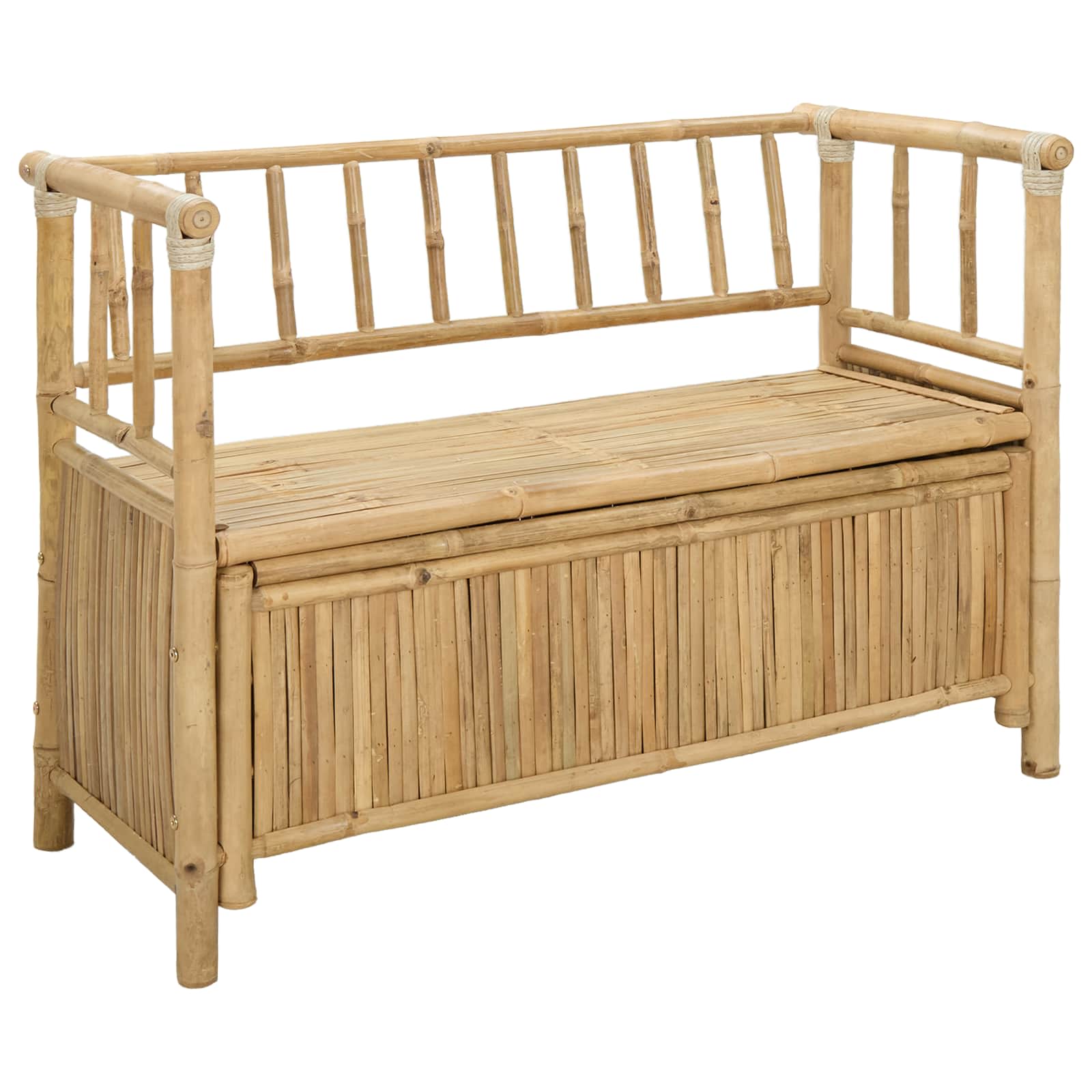 Klupa za vrtno skladištenje 110 x 47 x 80 cm Bambus Prirodna