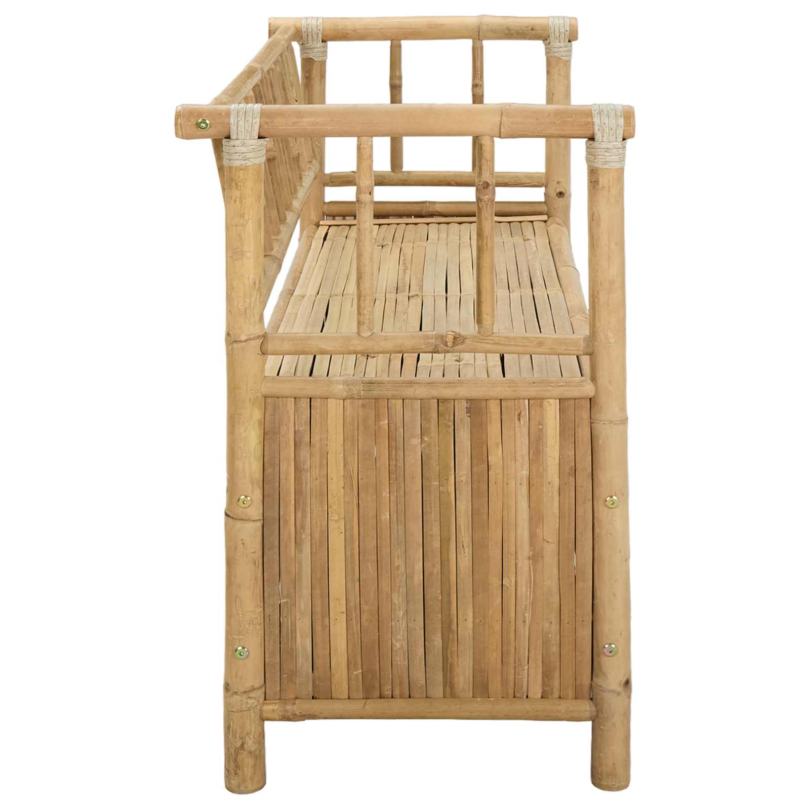 Klupa za vrtno skladištenje 110 x 47 x 80 cm Bambus Prirodna