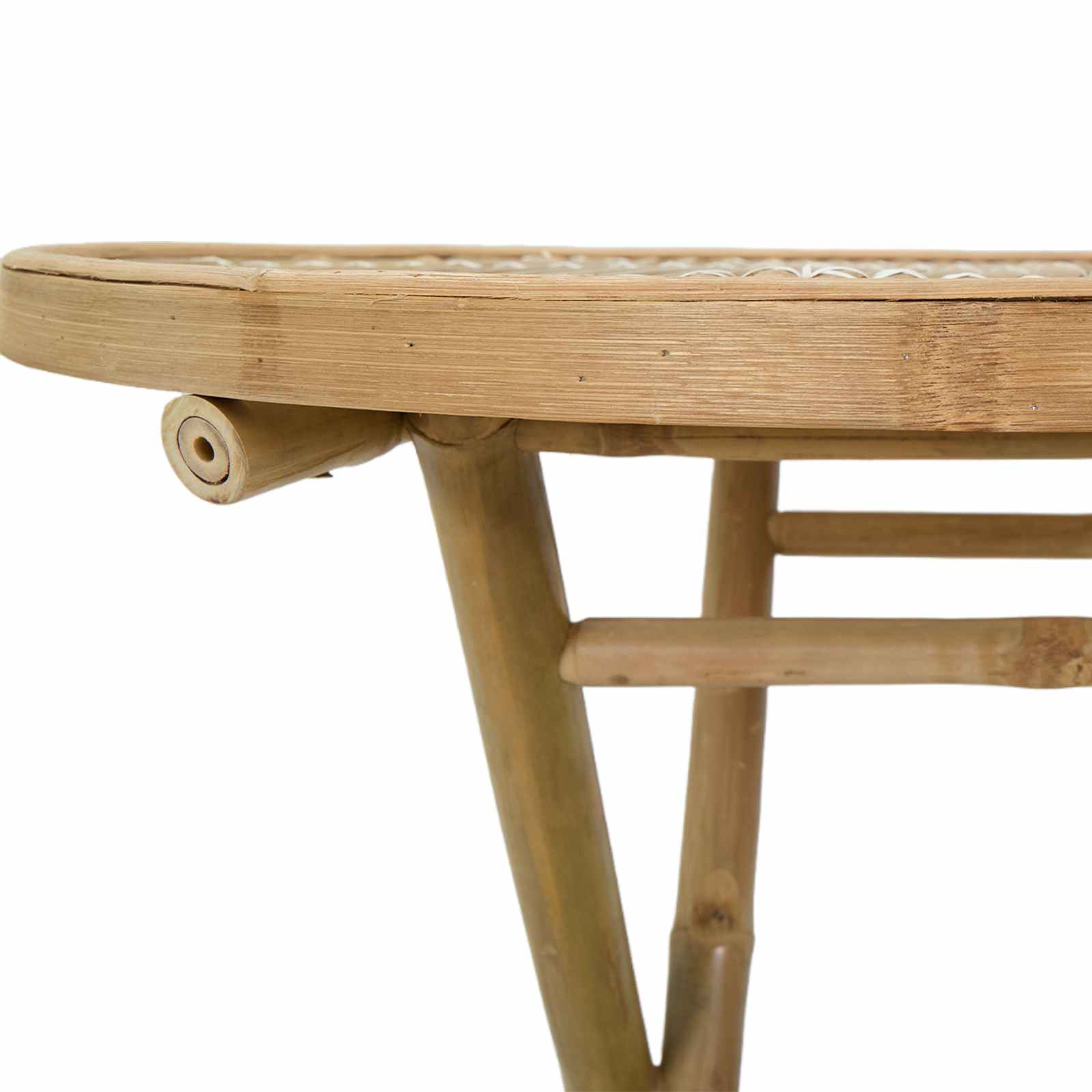 Stol za vrt Prirodna 80 x 70 cm Bambus