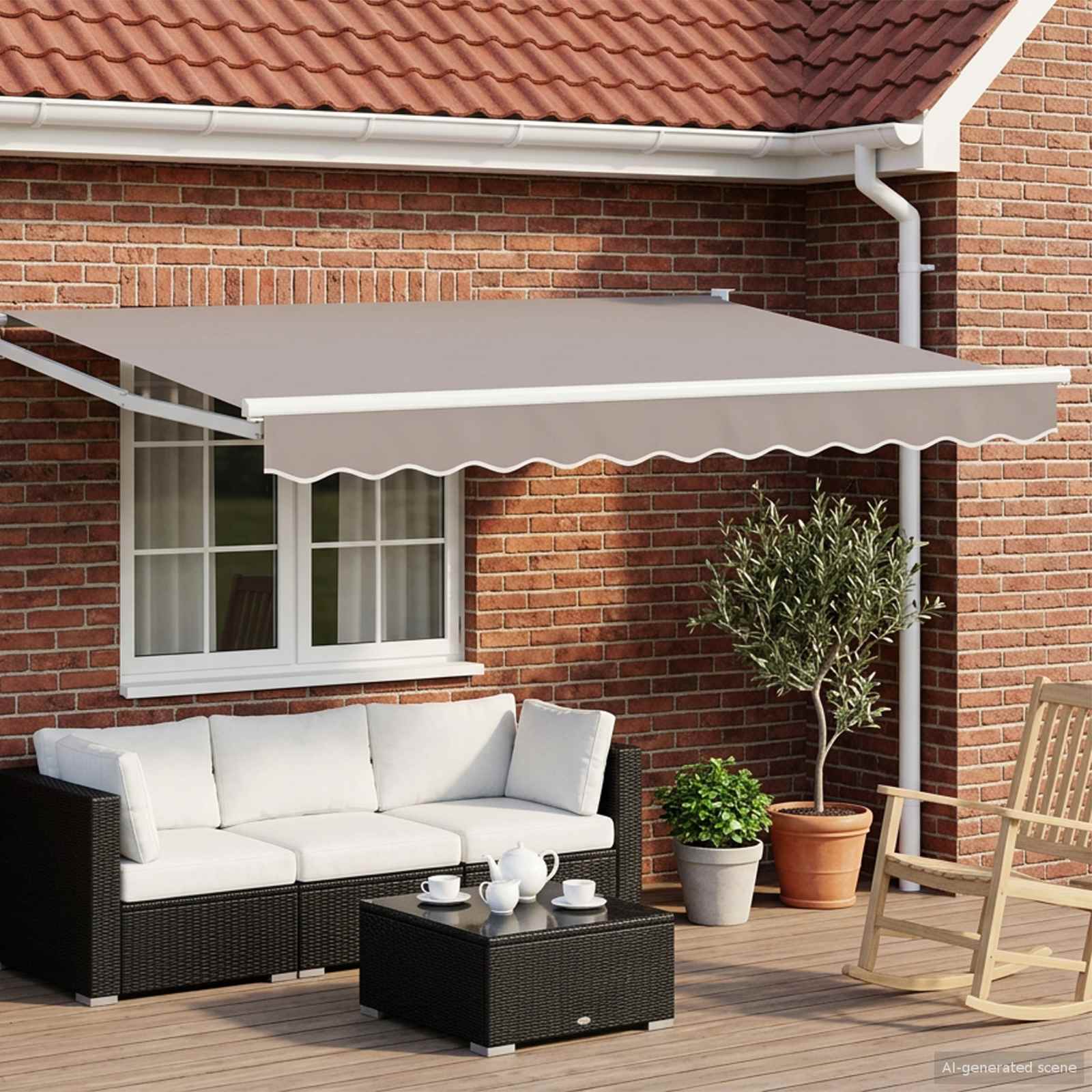 Električni sklopivi okvir tende Bijeli 3 x 2,5 m Aluminij
