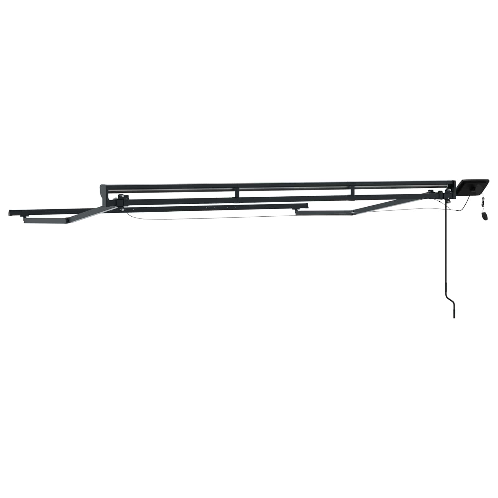 Ručni okvir tende s LED-ima Antracit 3,5 x 2 m Aluminij