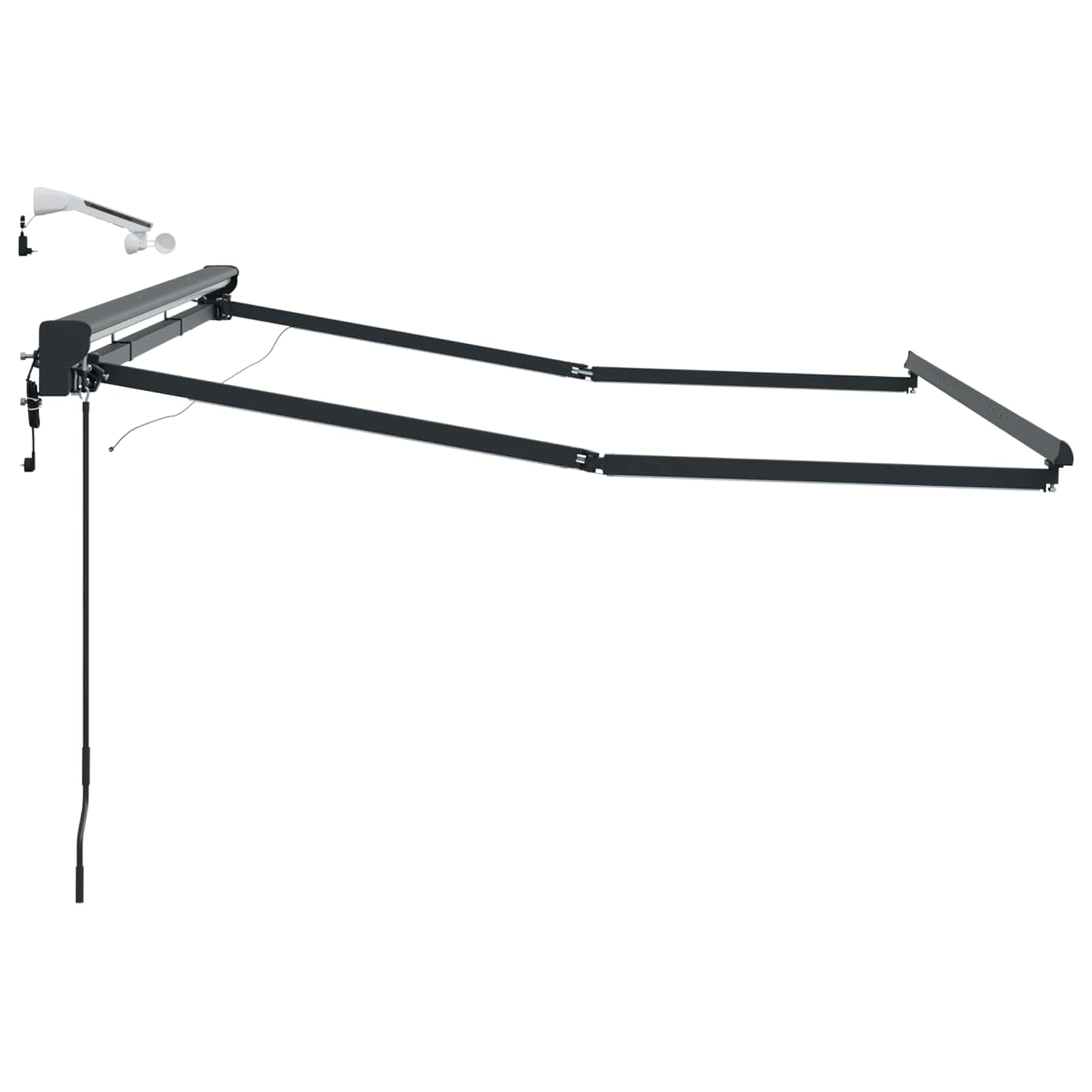 Okvir električne tende s LED-ovima Antracit 3,5 x 2,5 m