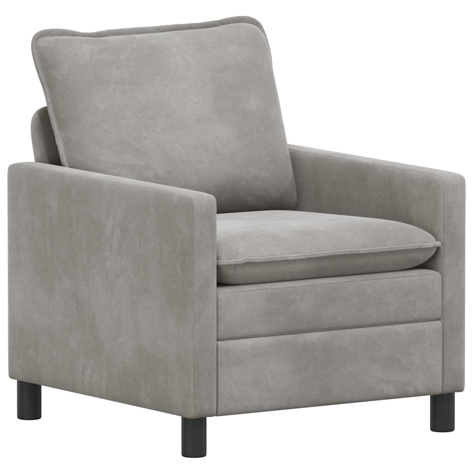 Sofa Svjetlosiva 76 x 81 x 87,5 cm Baršun