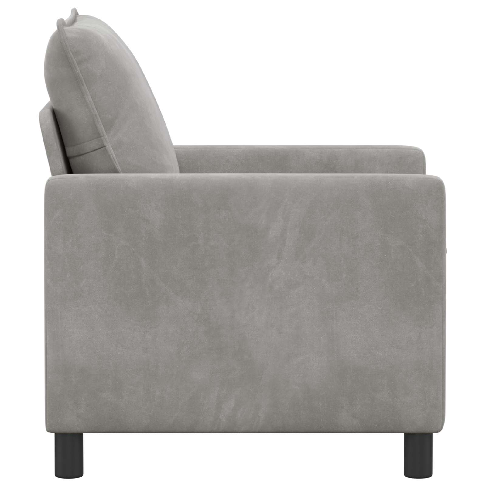 Sofa Svjetlosiva 76 x 81 x 87,5 cm Baršun