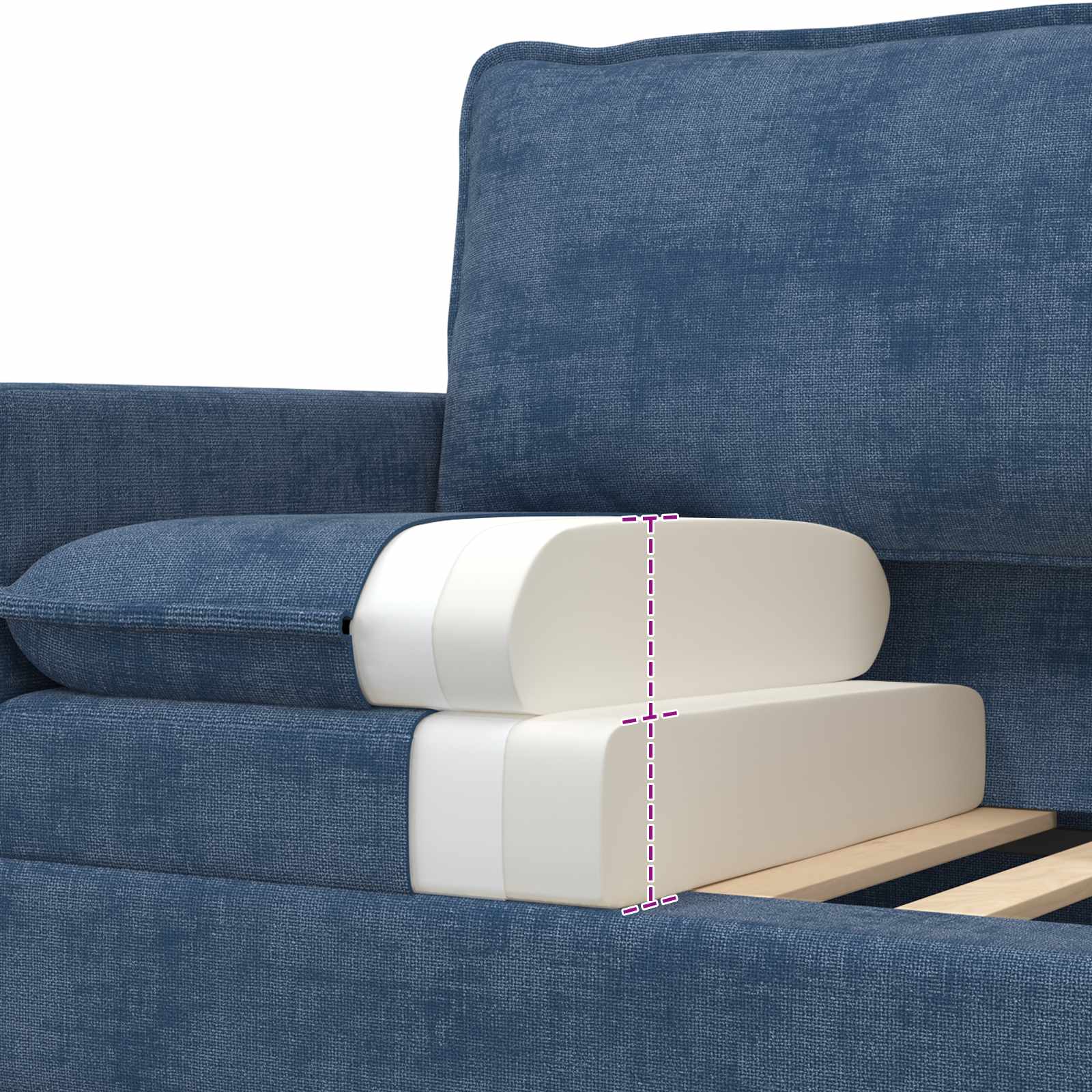 Sofa Plava 76 x 81 x 87,5 cm Poliester