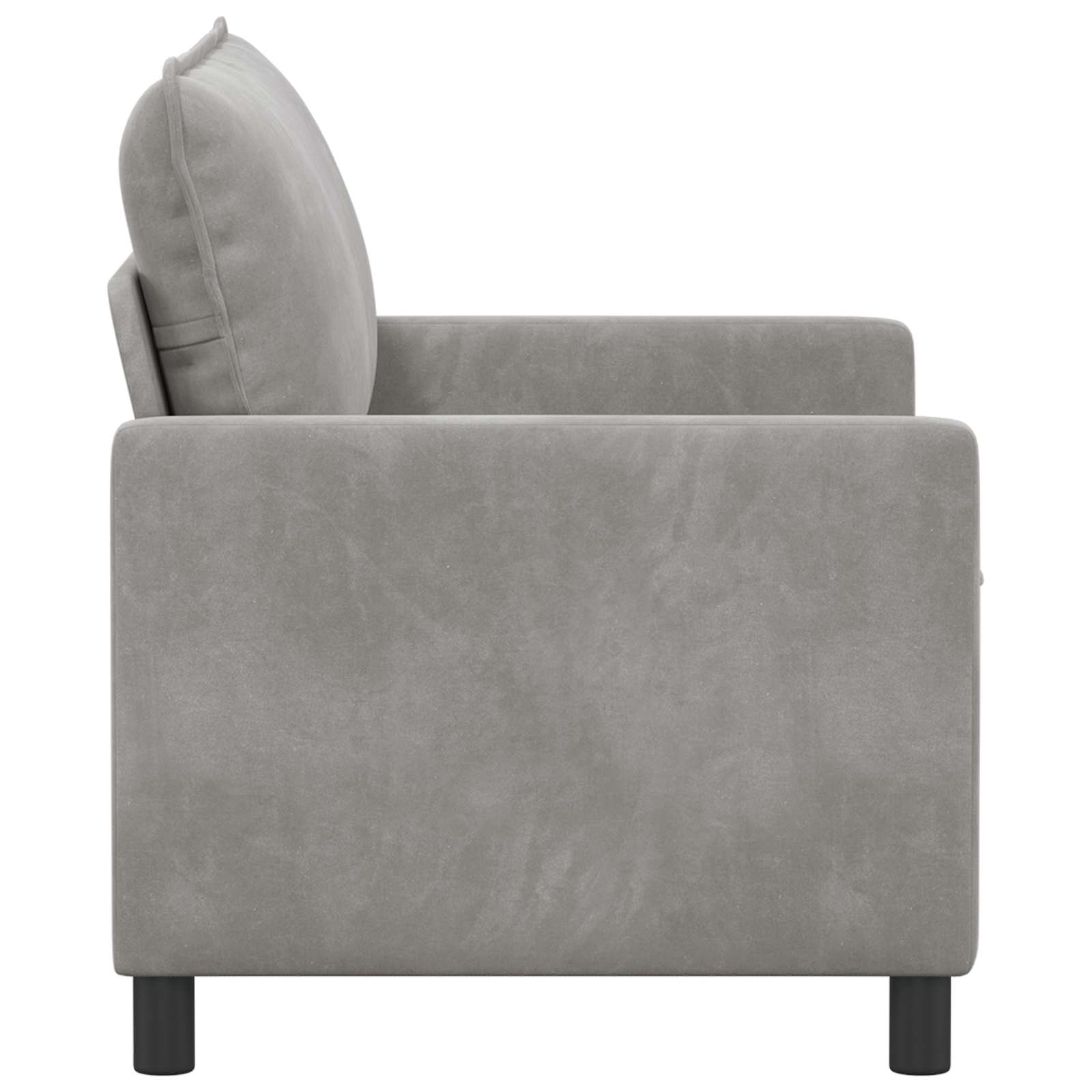 Sofa Svjetlosiva 126 x 81 x 87,5 cm Baršun
