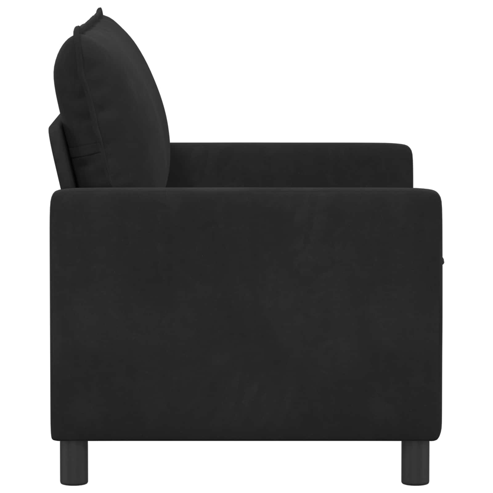 Sofa Crna 126 x 81 x 87,5 cm Baršun