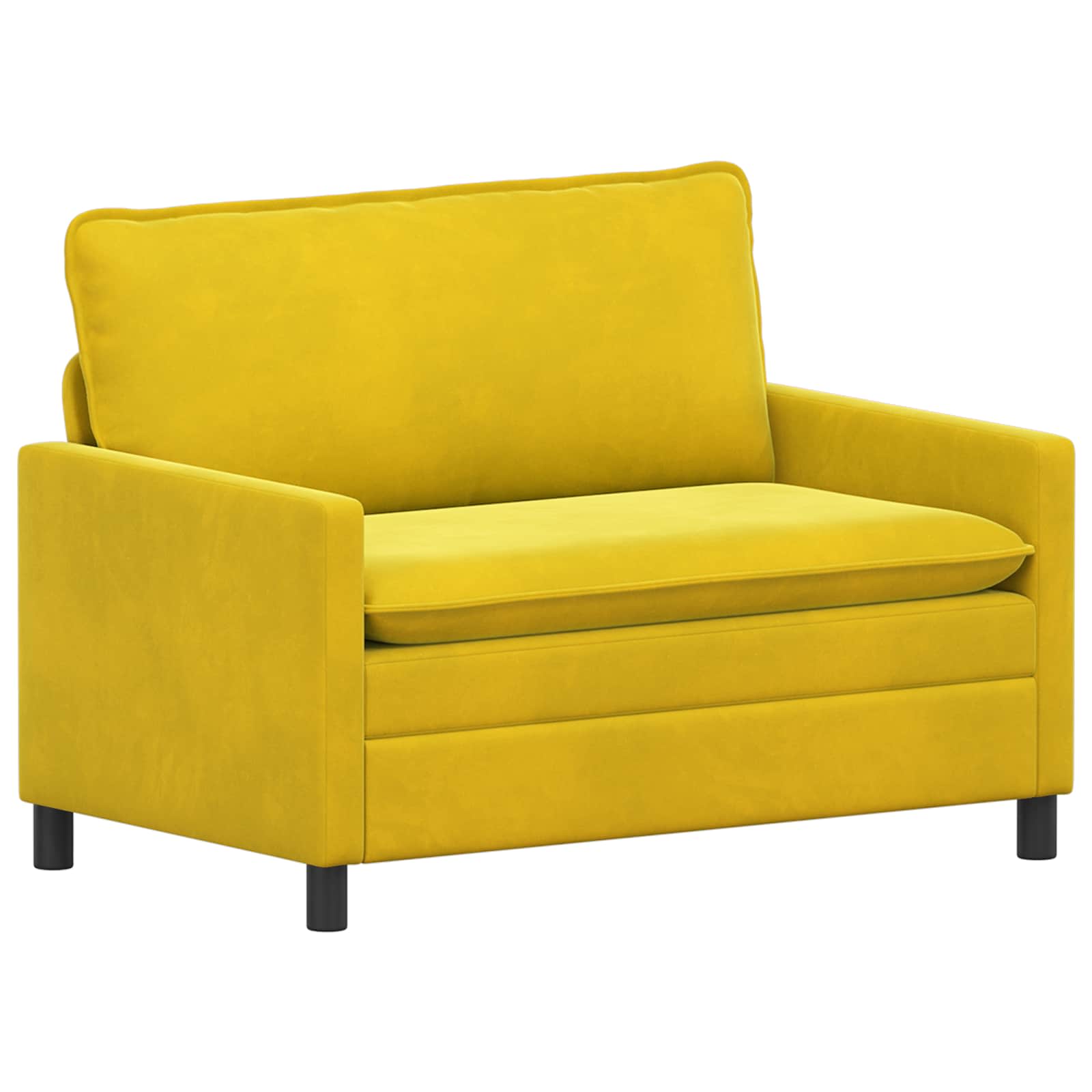 Sofa Žuta 126 x 81 x 87,5 cm Baršun