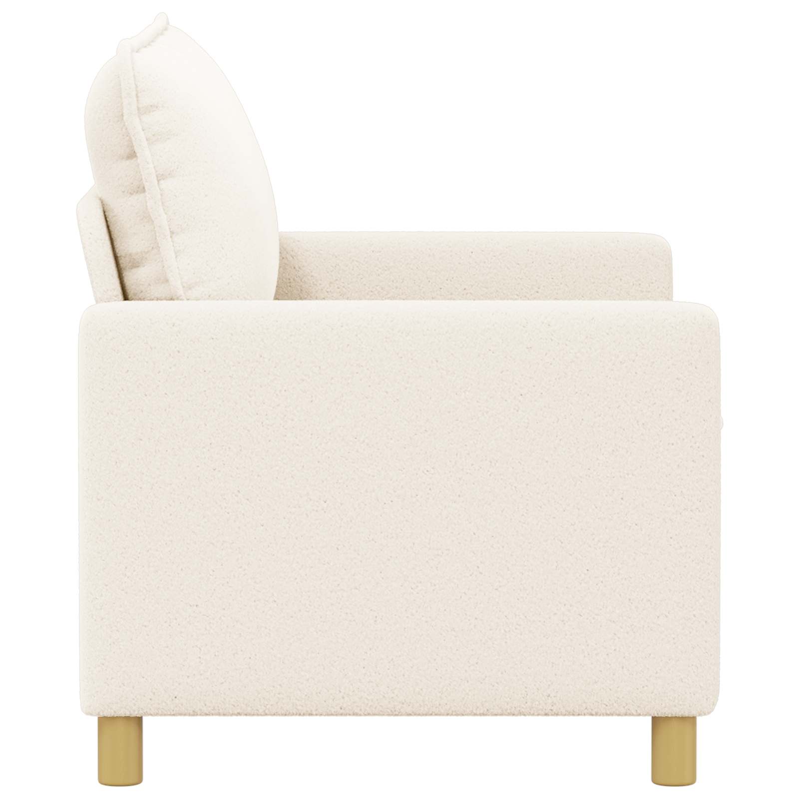 Sofa Krem 126 x 81 x 87,5 cm Tkanina