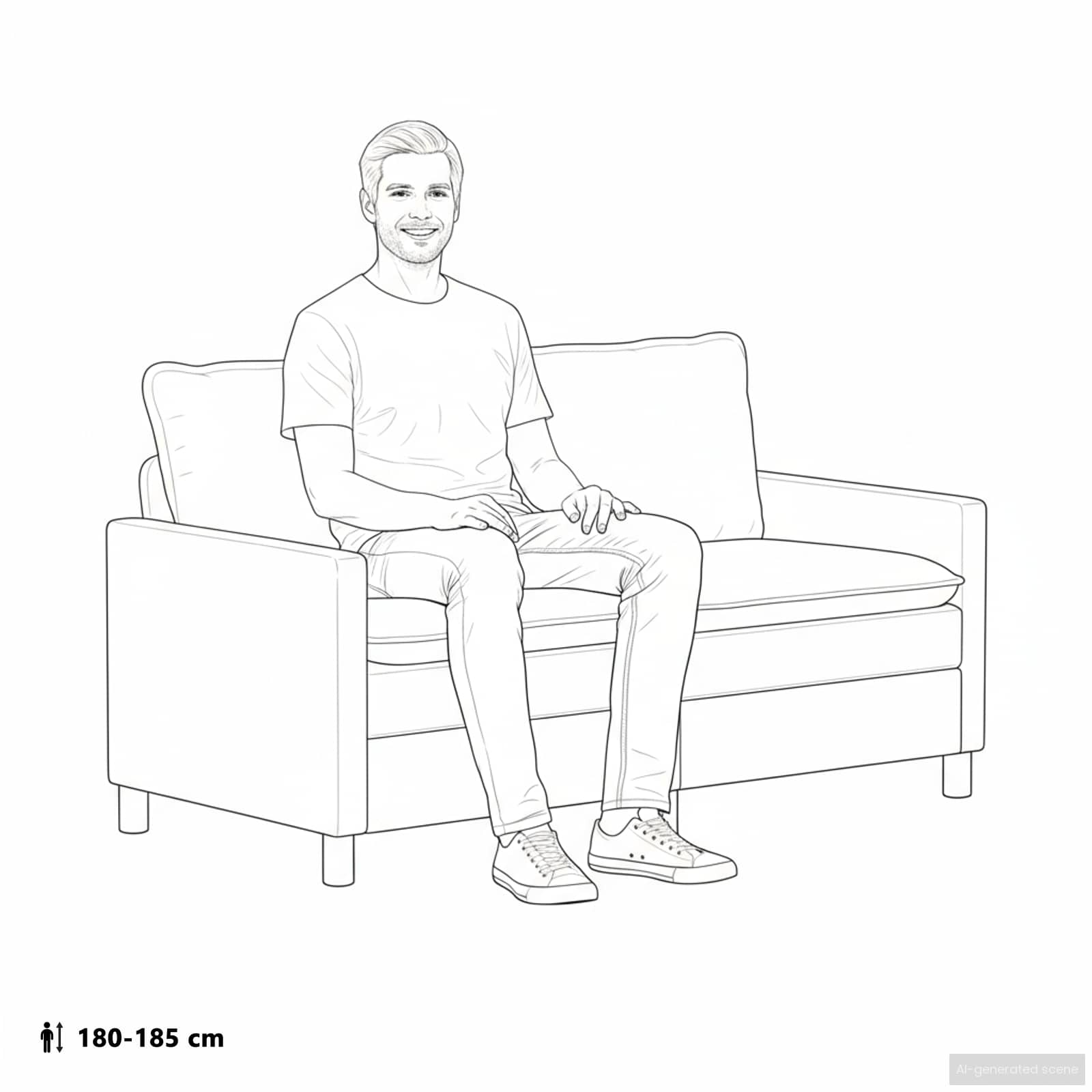 Sofa Crna 156 x 81 x 87,5 cm Baršun